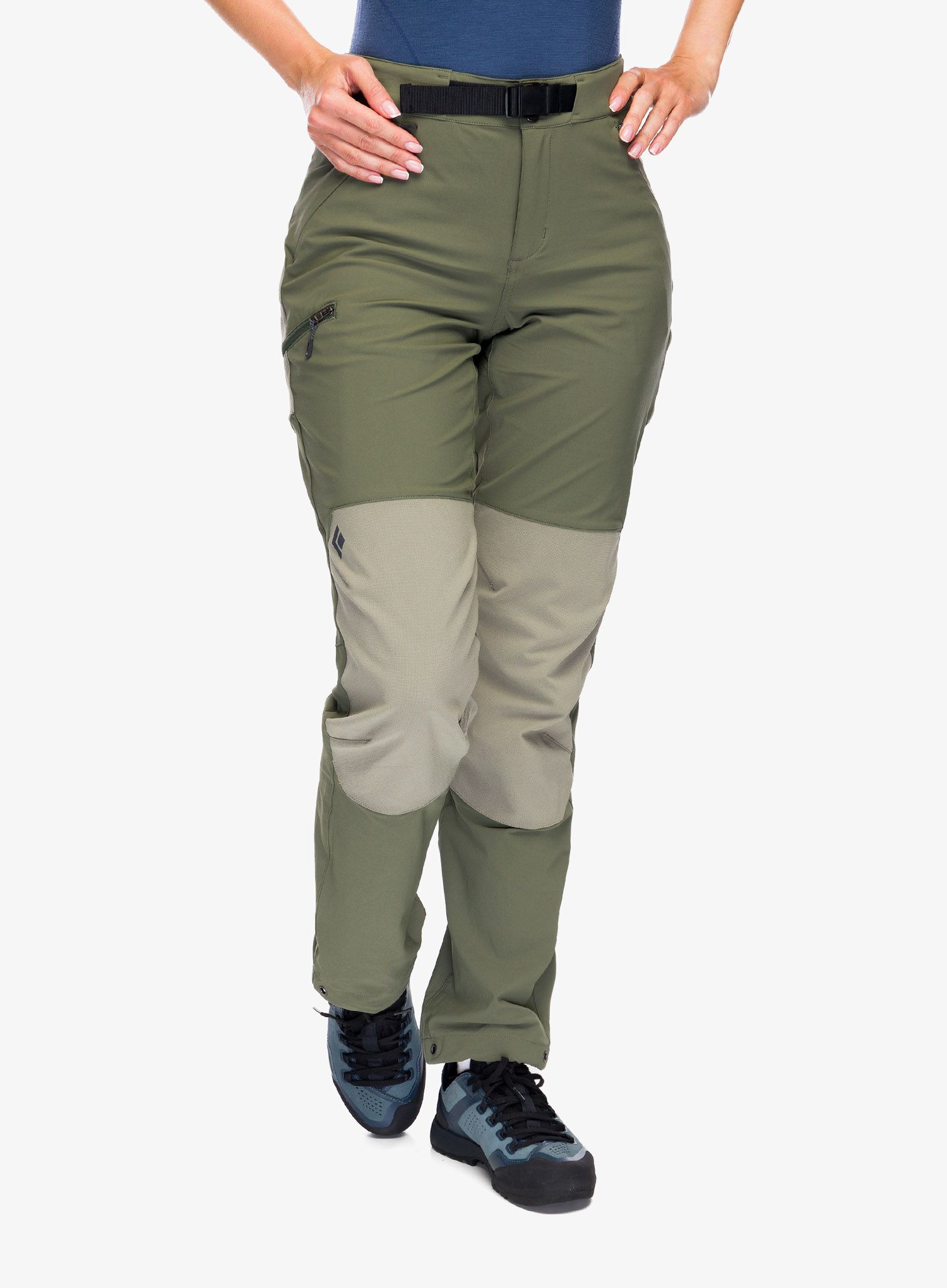Ženske treking hlače Black Diamond Alpine Hybrid Pants - tundra/pine smoke
