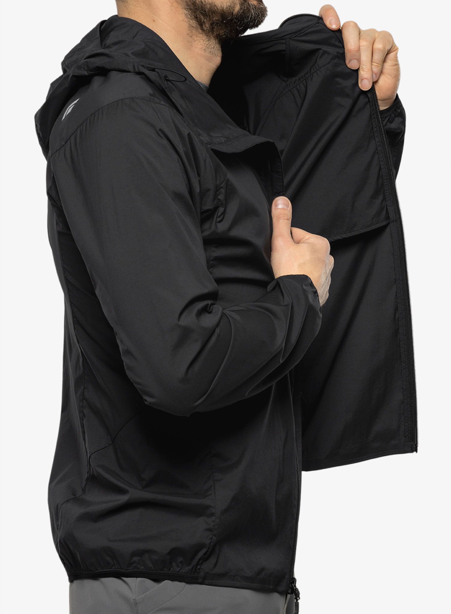 Softshell jakna Black Diamond Alpine Start Hoody - black