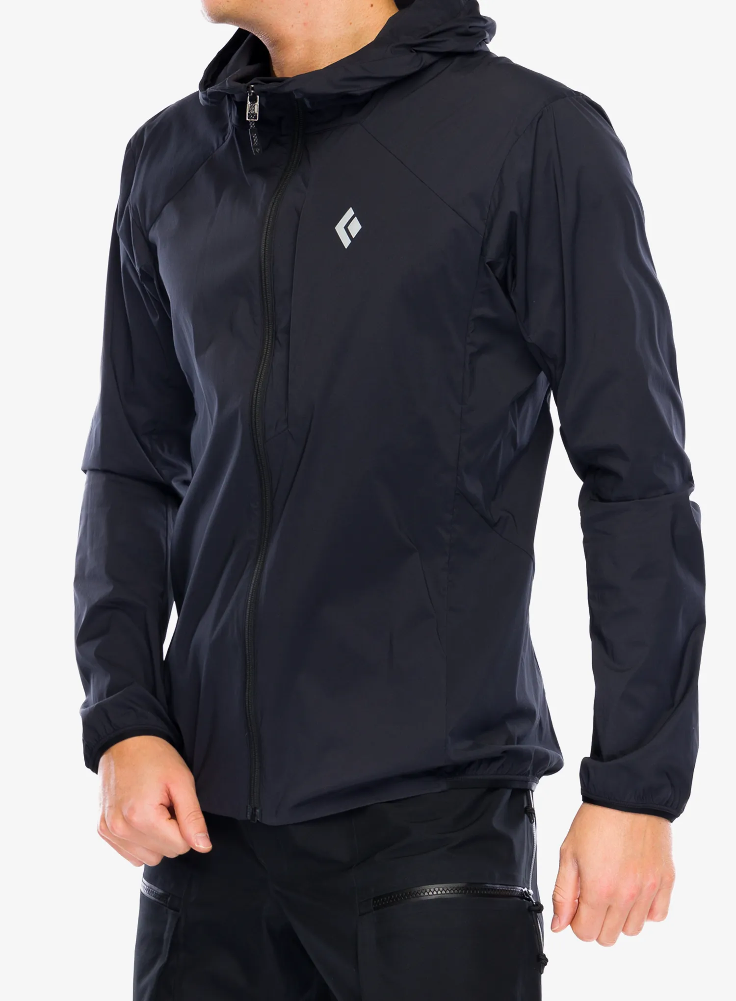 Softshell jakna Black Diamond Alpine Start Hoody - black/black
