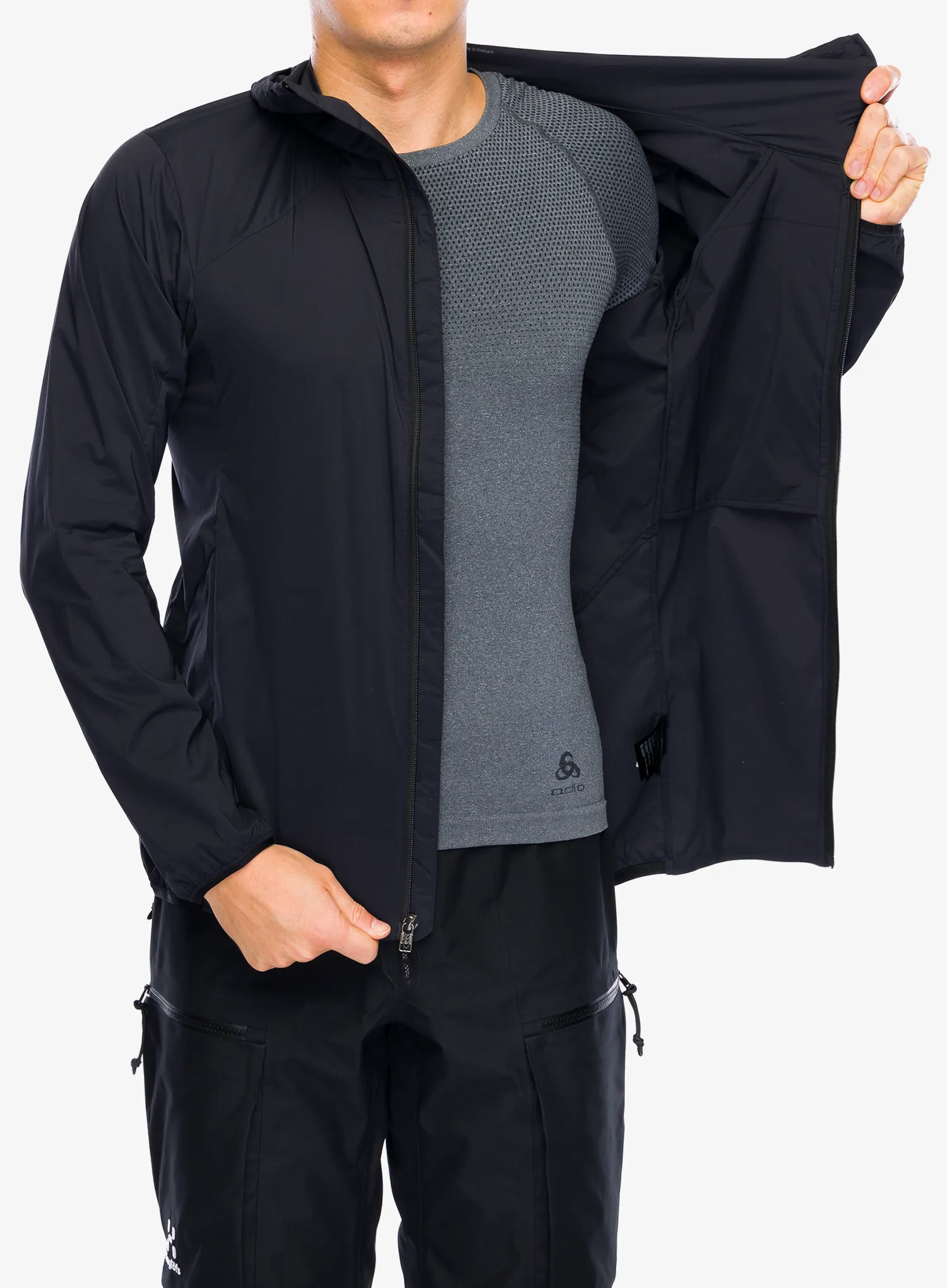 Softshell jakna Black Diamond Alpine Start Hoody - black/black