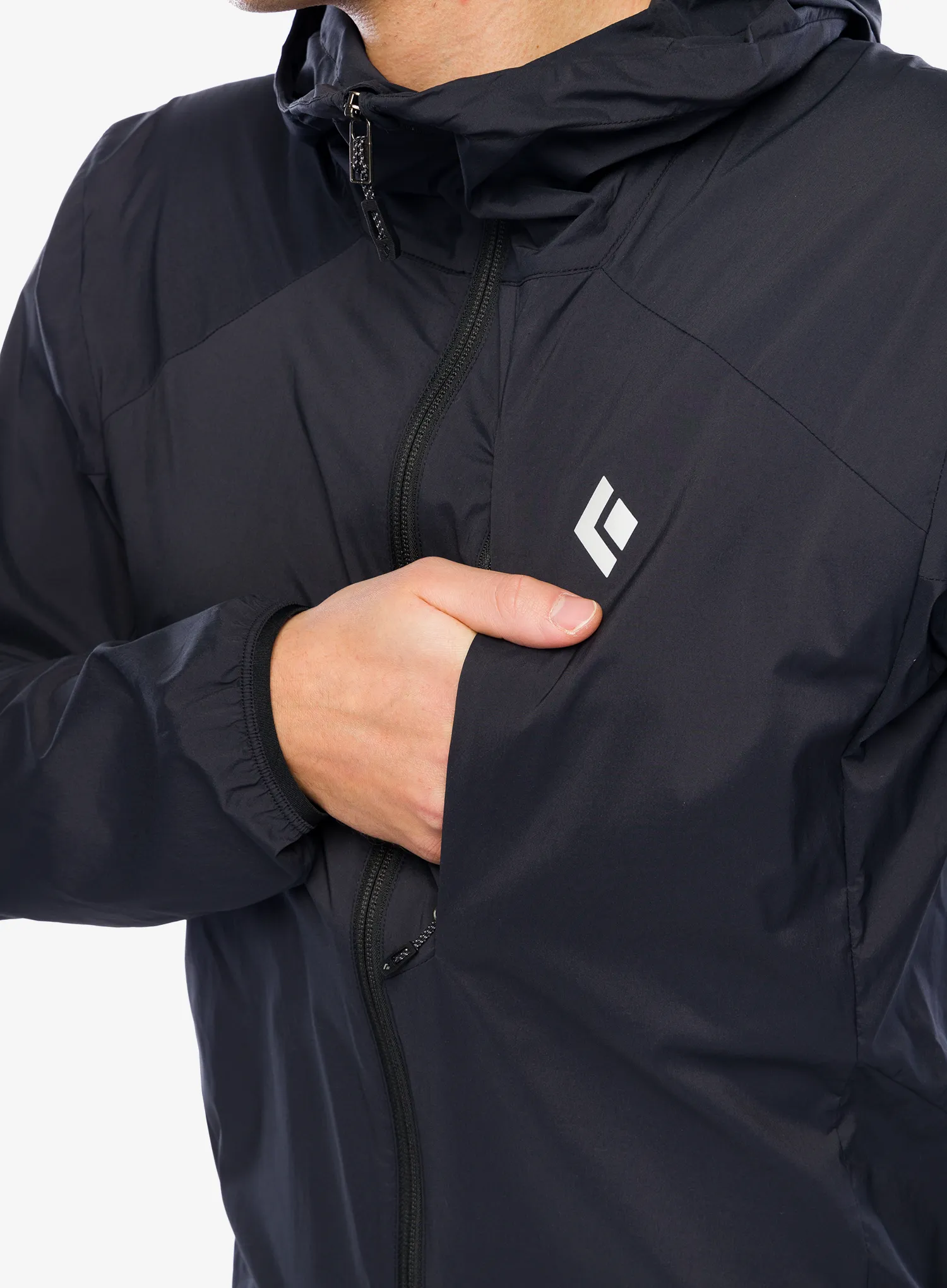Softshell jakna Black Diamond Alpine Start Hoody - black/black