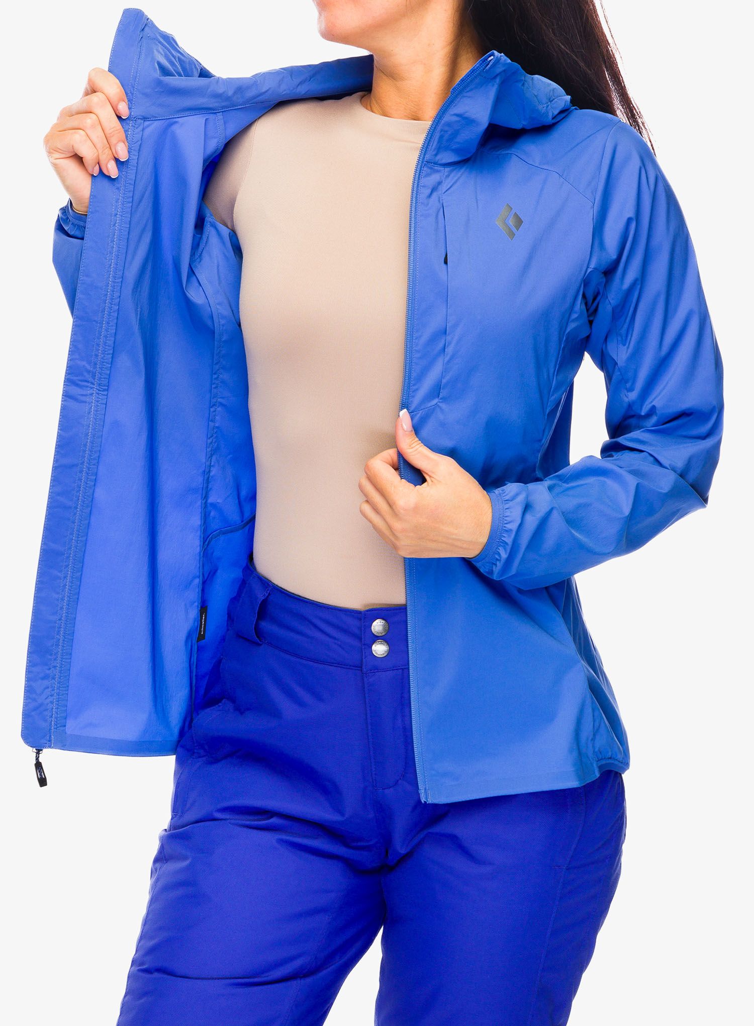 Ženska softshell jakna Black Diamond Alpine Start Hoody - clean blue
