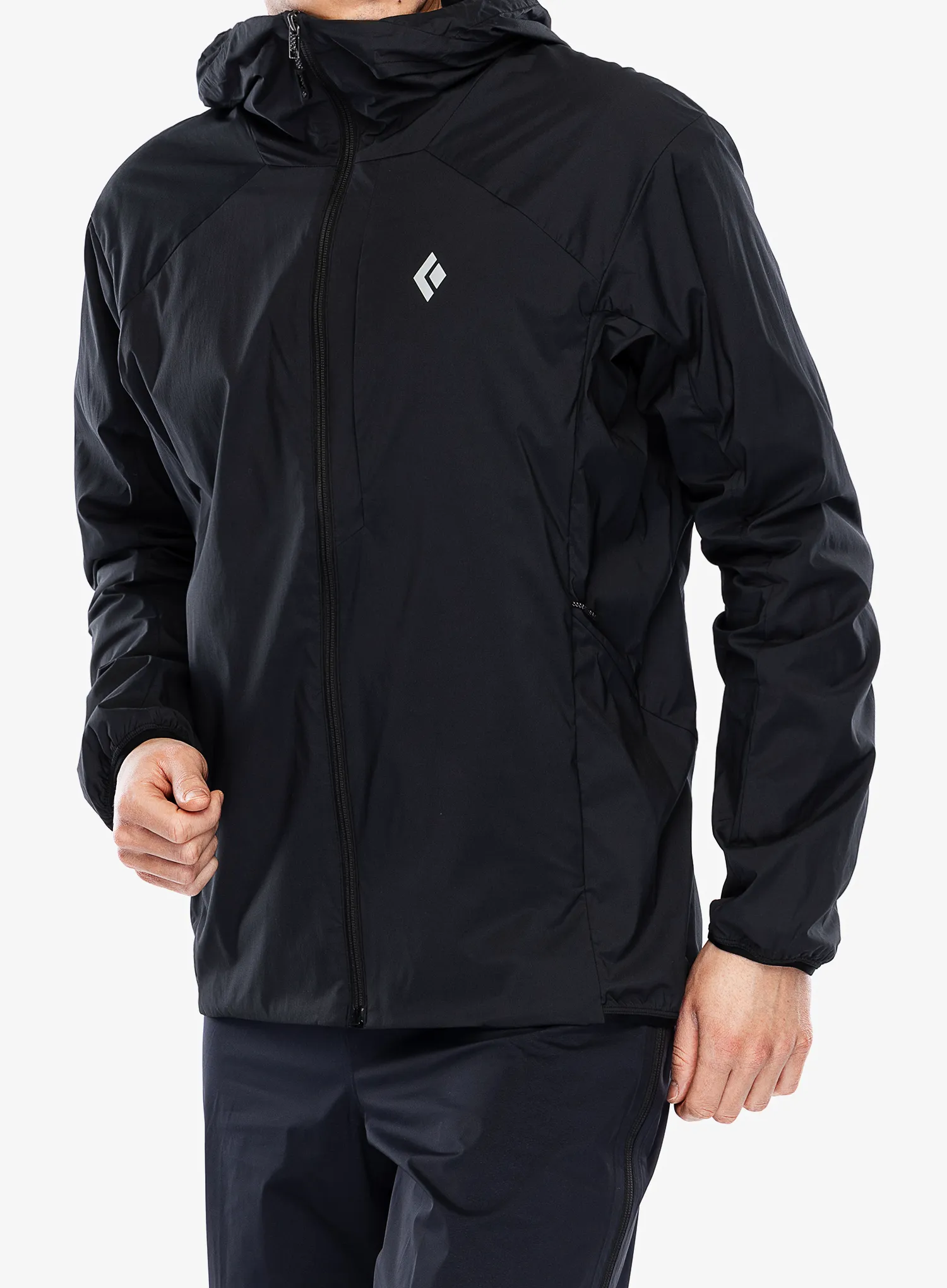 Softshell jakna Black Diamond Alpine Start Insulated Hoody - black/black