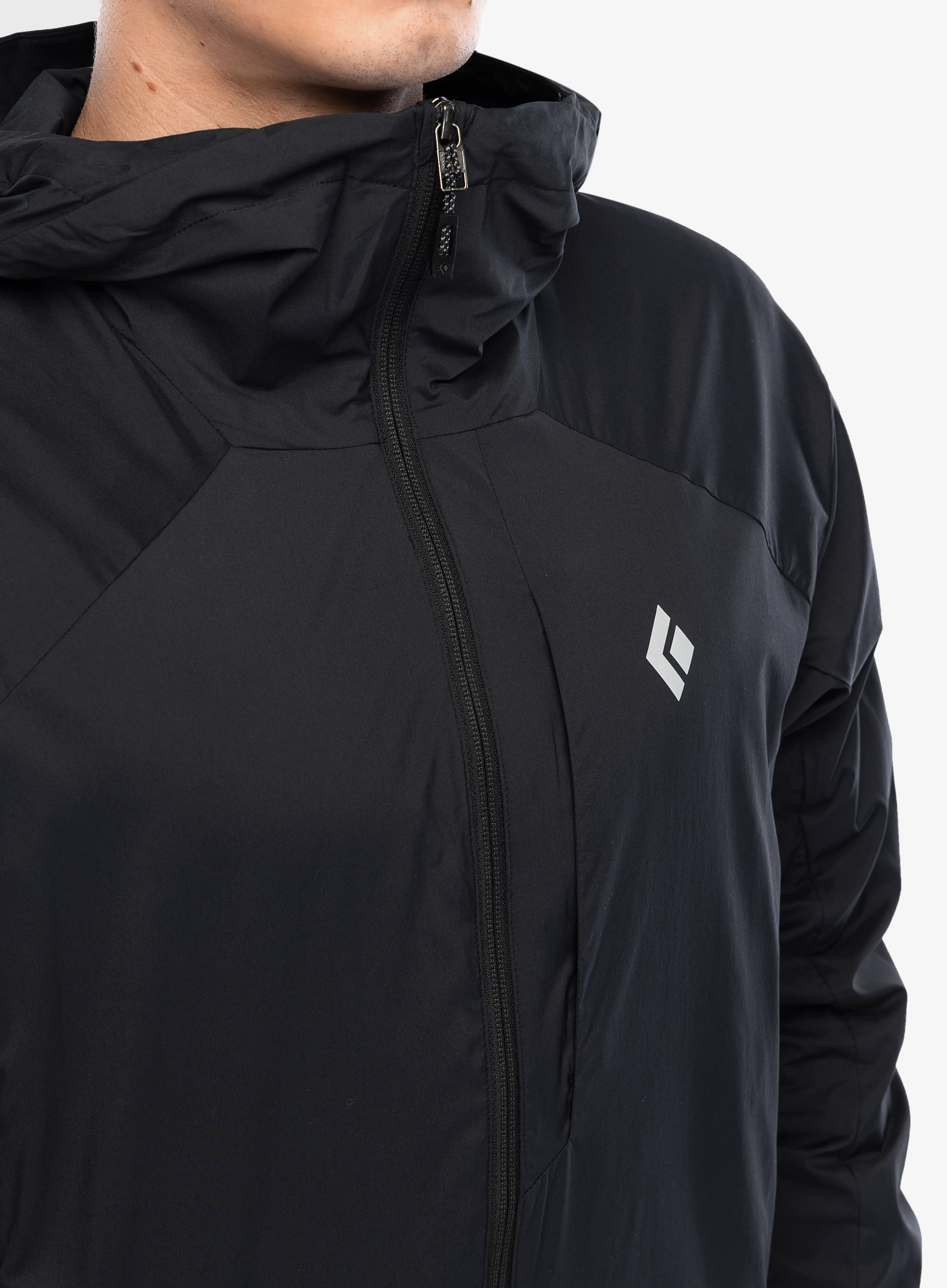 Softshell jakna Black Diamond Alpine Start Insulated Hoody - black/black