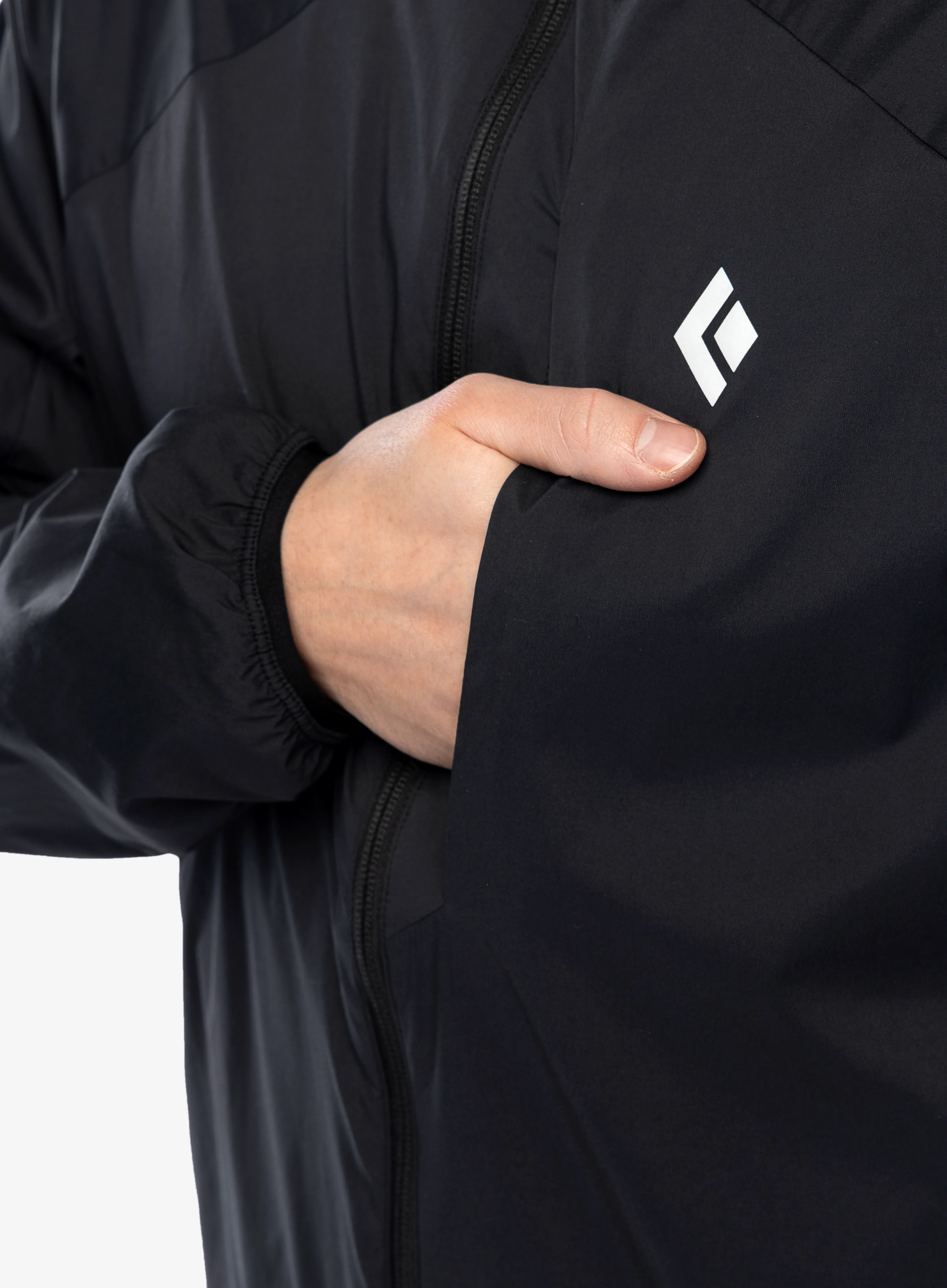 Softshell jakna Black Diamond Alpine Start Insulated Hoody - black/black
