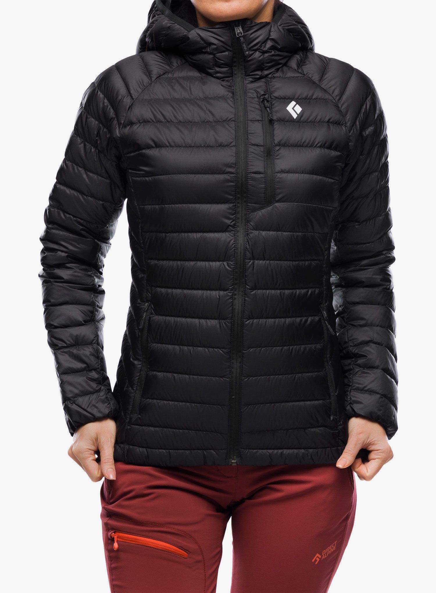 Ženska puhovka Black Diamond Approach Down Hoody - black/black