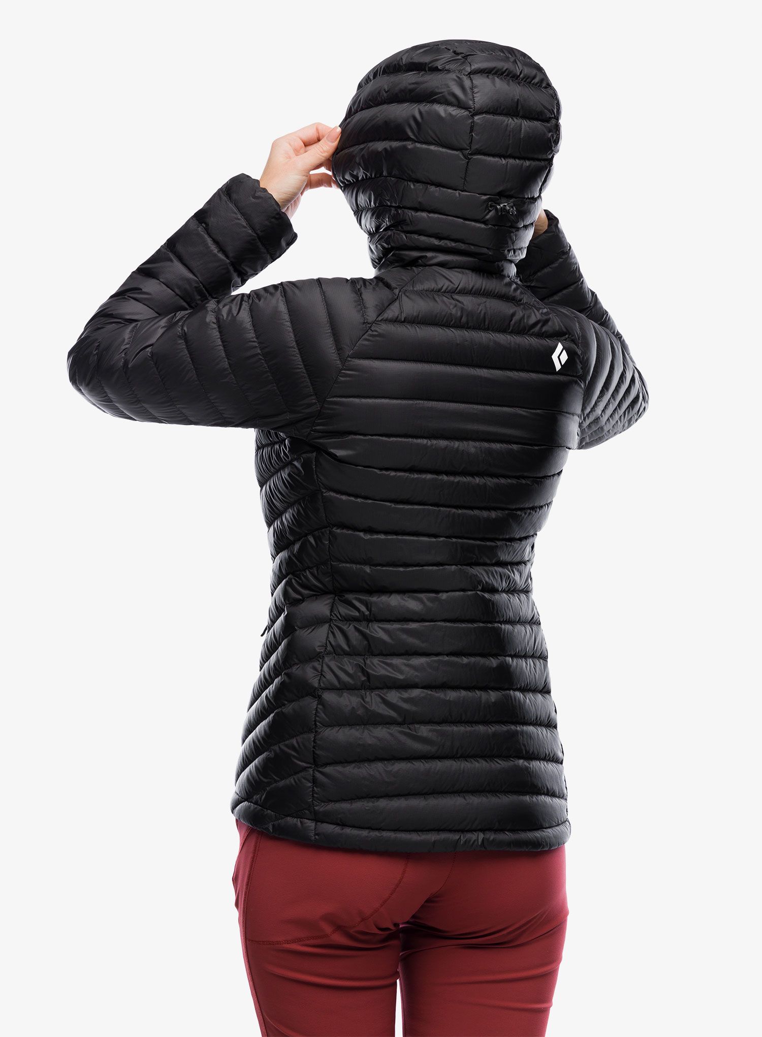 Ženska puhovka Black Diamond Approach Down Hoody - black/black