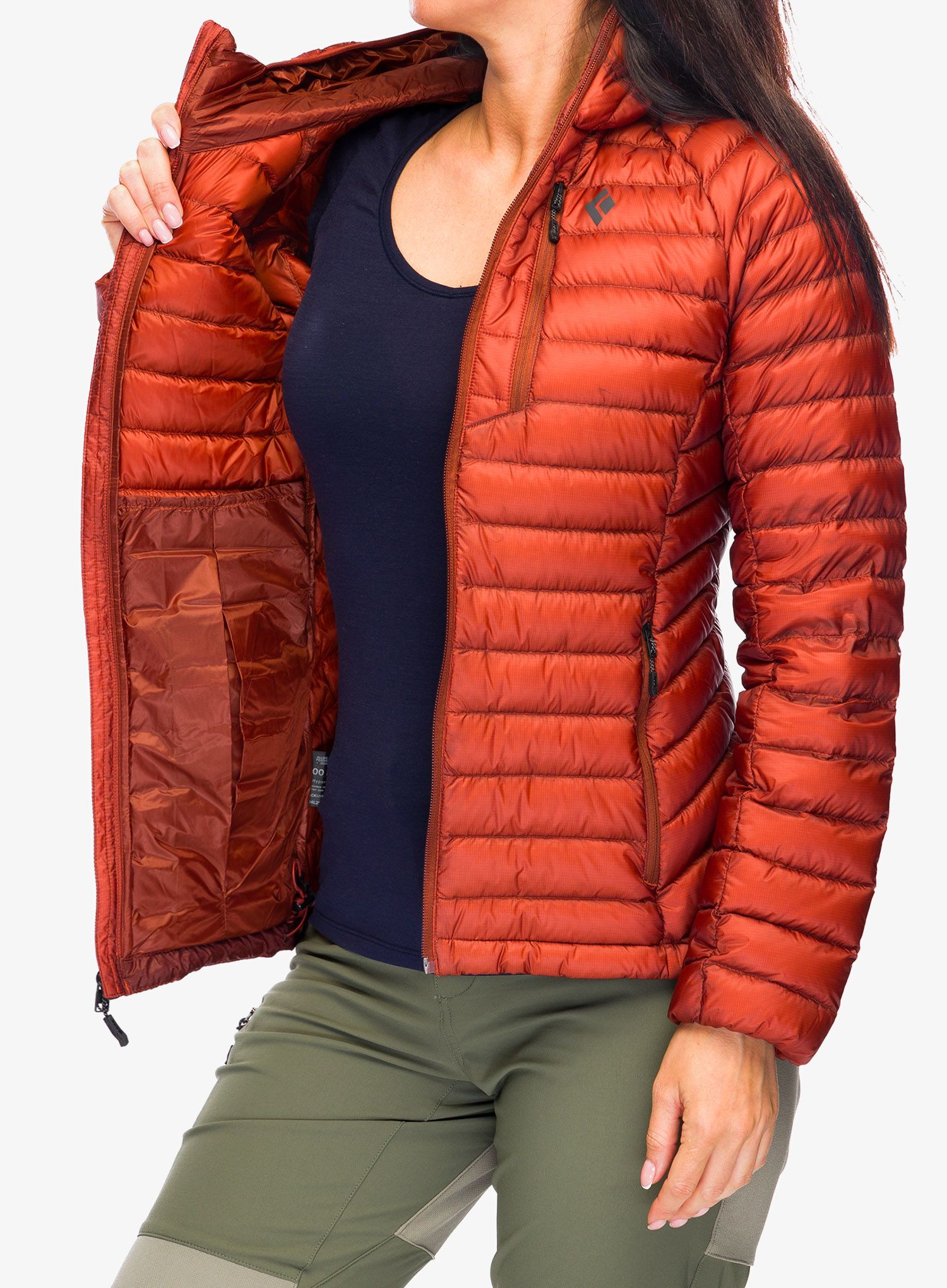 Ženska puhovka Black Diamond Approach Down Hoody - burnt sienna