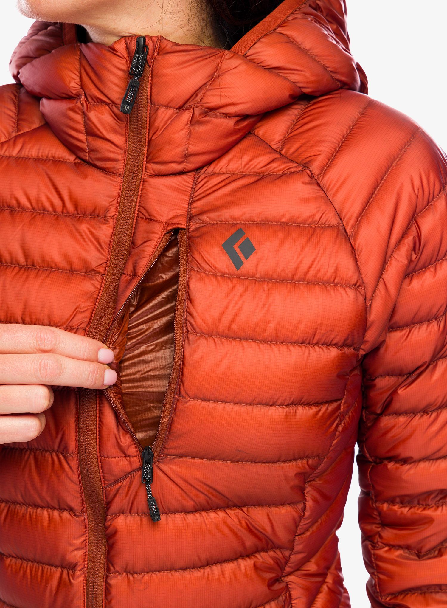 Ženska puhovka Black Diamond Approach Down Hoody - burnt sienna