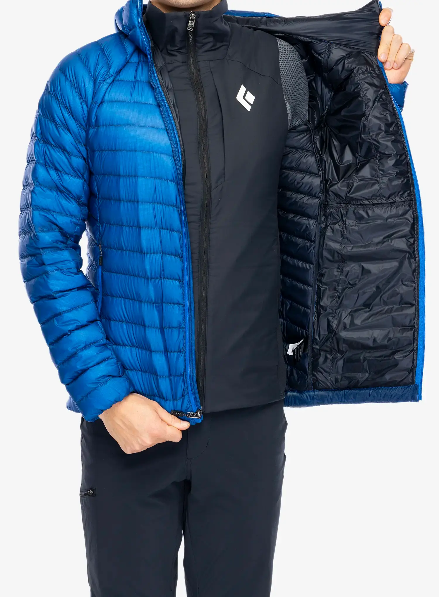 Puhovka Black Diamond Approach Down Hoody - drifter blue
