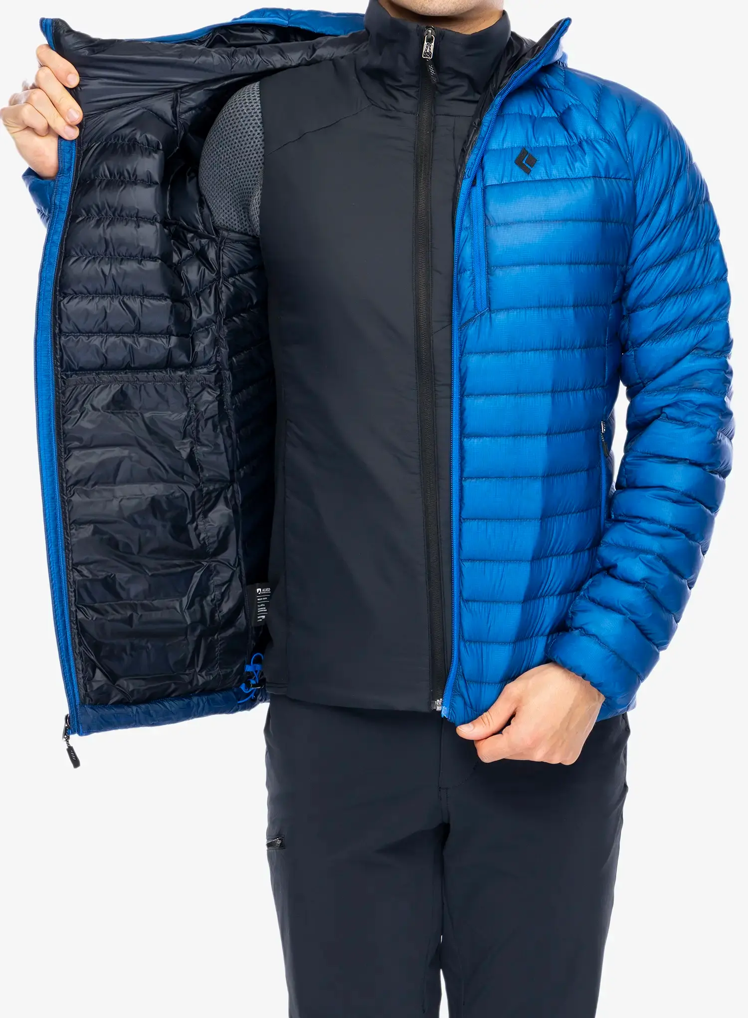 Puhovka Black Diamond Approach Down Hoody - drifter blue
