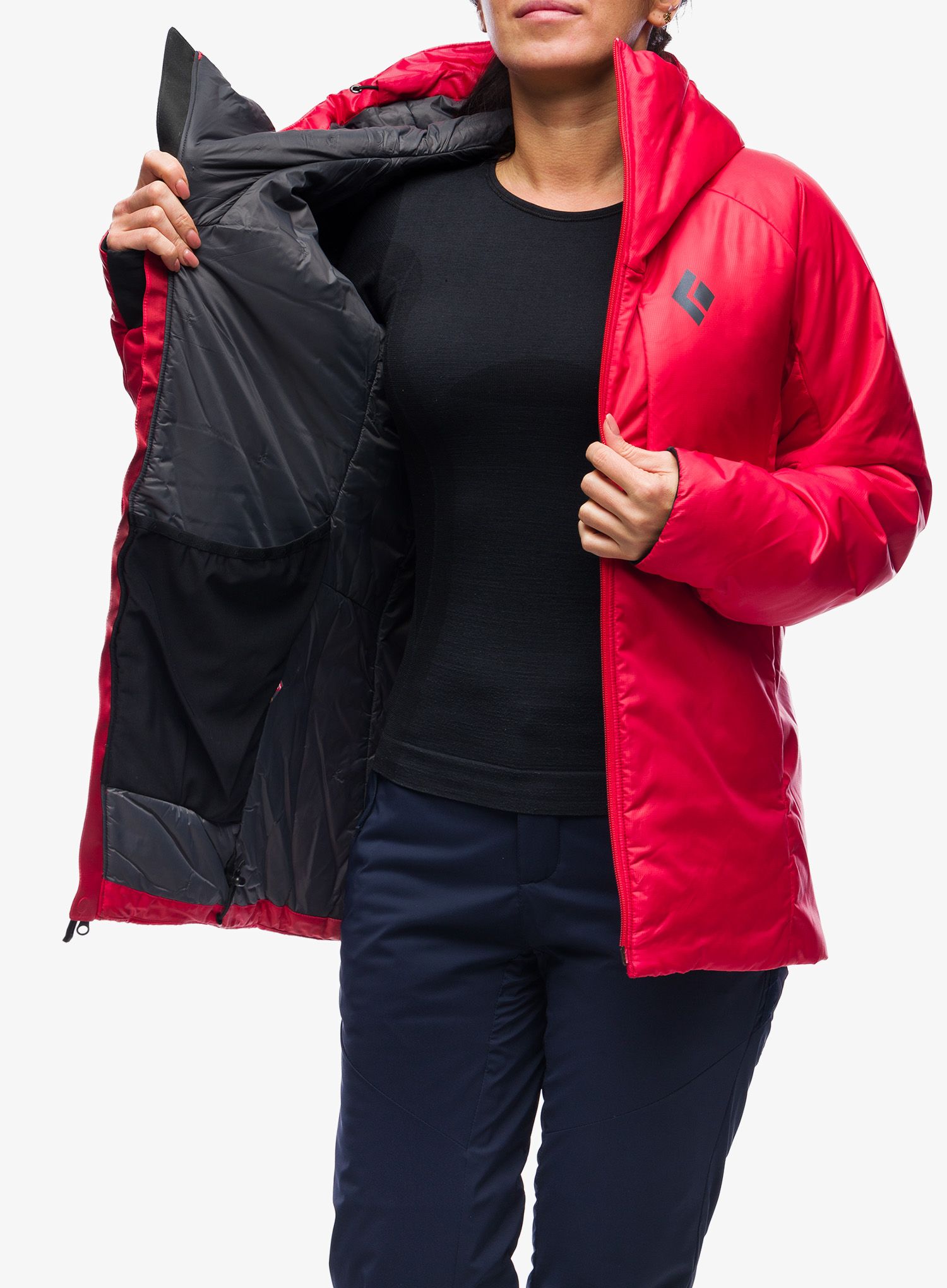 Sintetična jakna Black Diamond Belay Parka - coral red