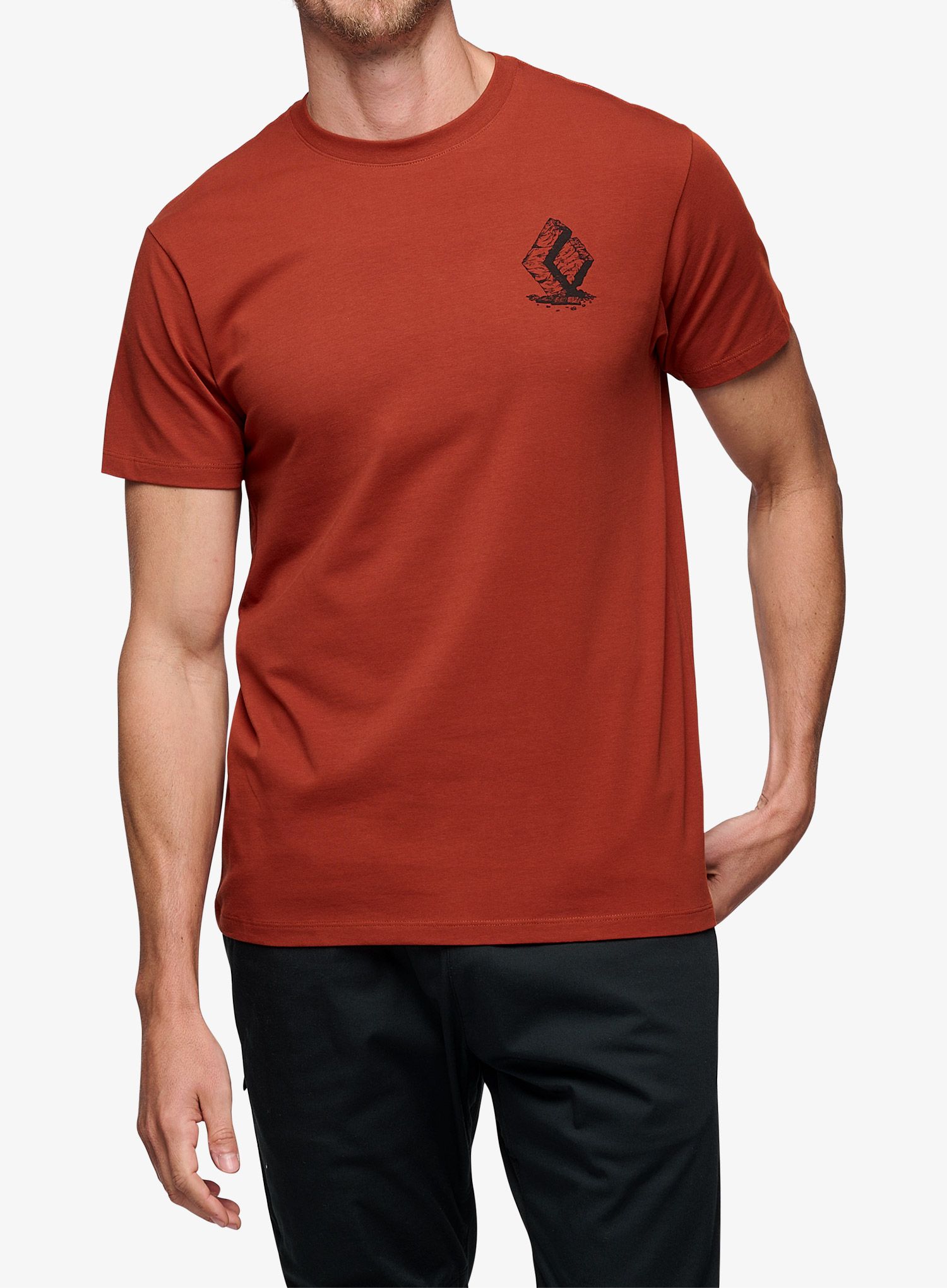 Majica Black Diamond Boulder SS Tee - burnt sienna
