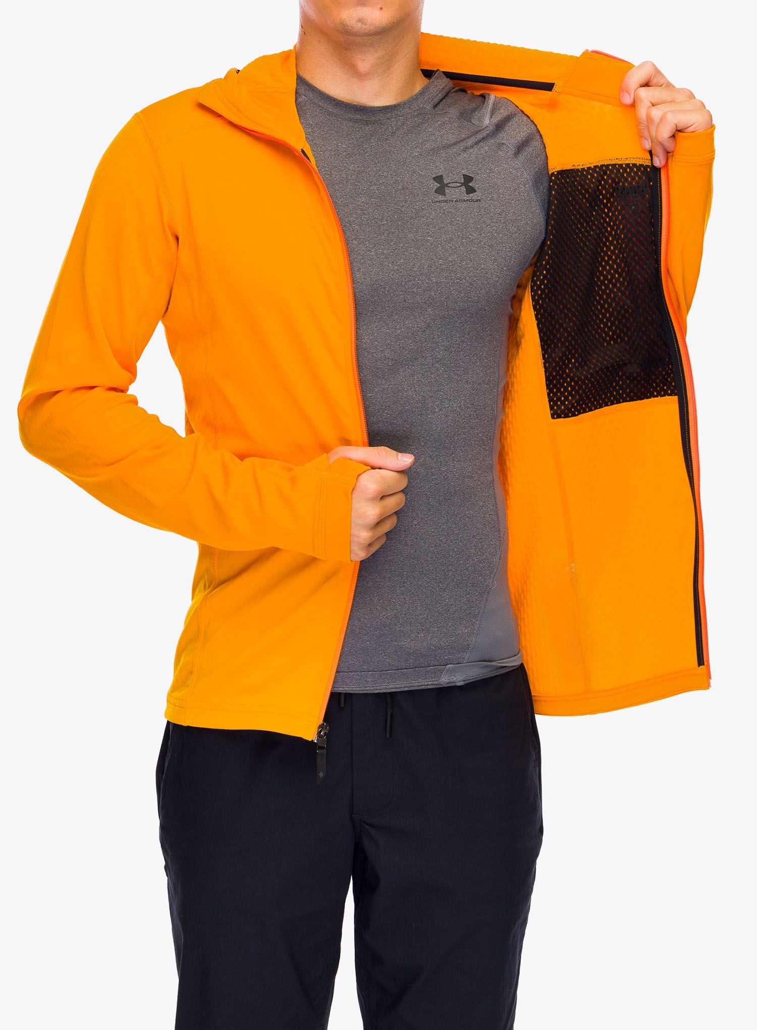 Jopica s kapuco Black Diamond Coefficient Hoody - bd orange