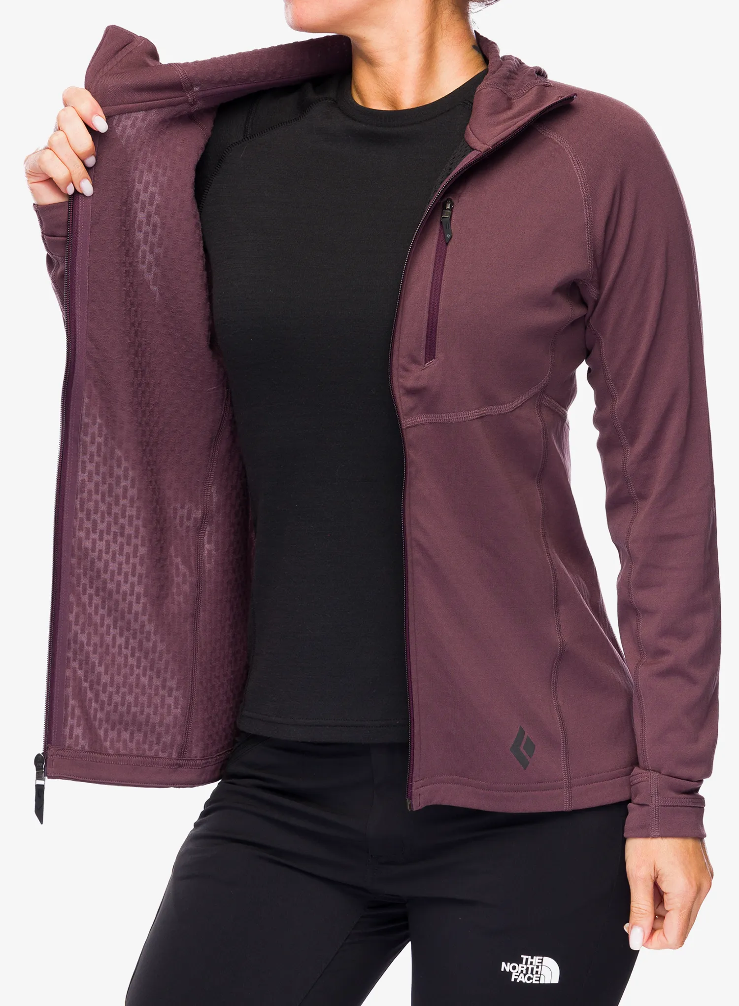 Ženski flis Black Diamond Coefficient Hoody - fig