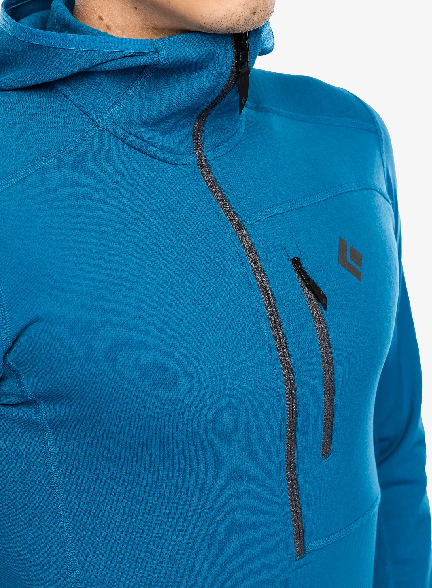 Flis Black Diamond Coefficient QZ Hoody - kingfisher