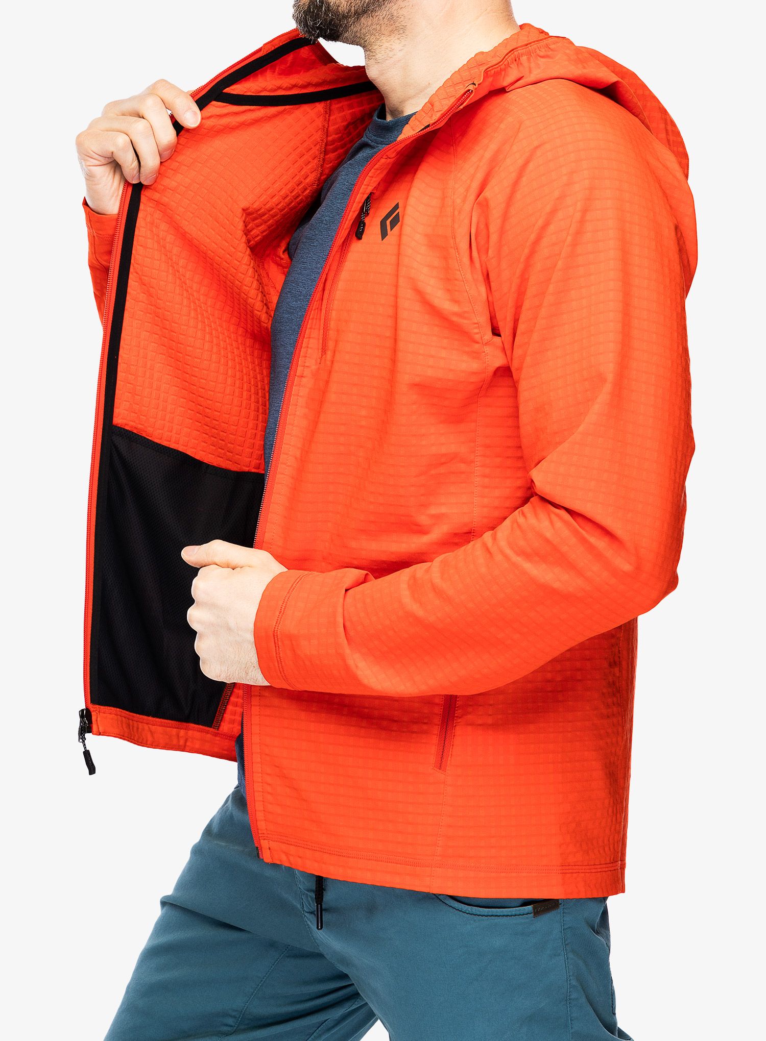 Flis Black Diamond Coefficient Storm FZ Hoody - octane