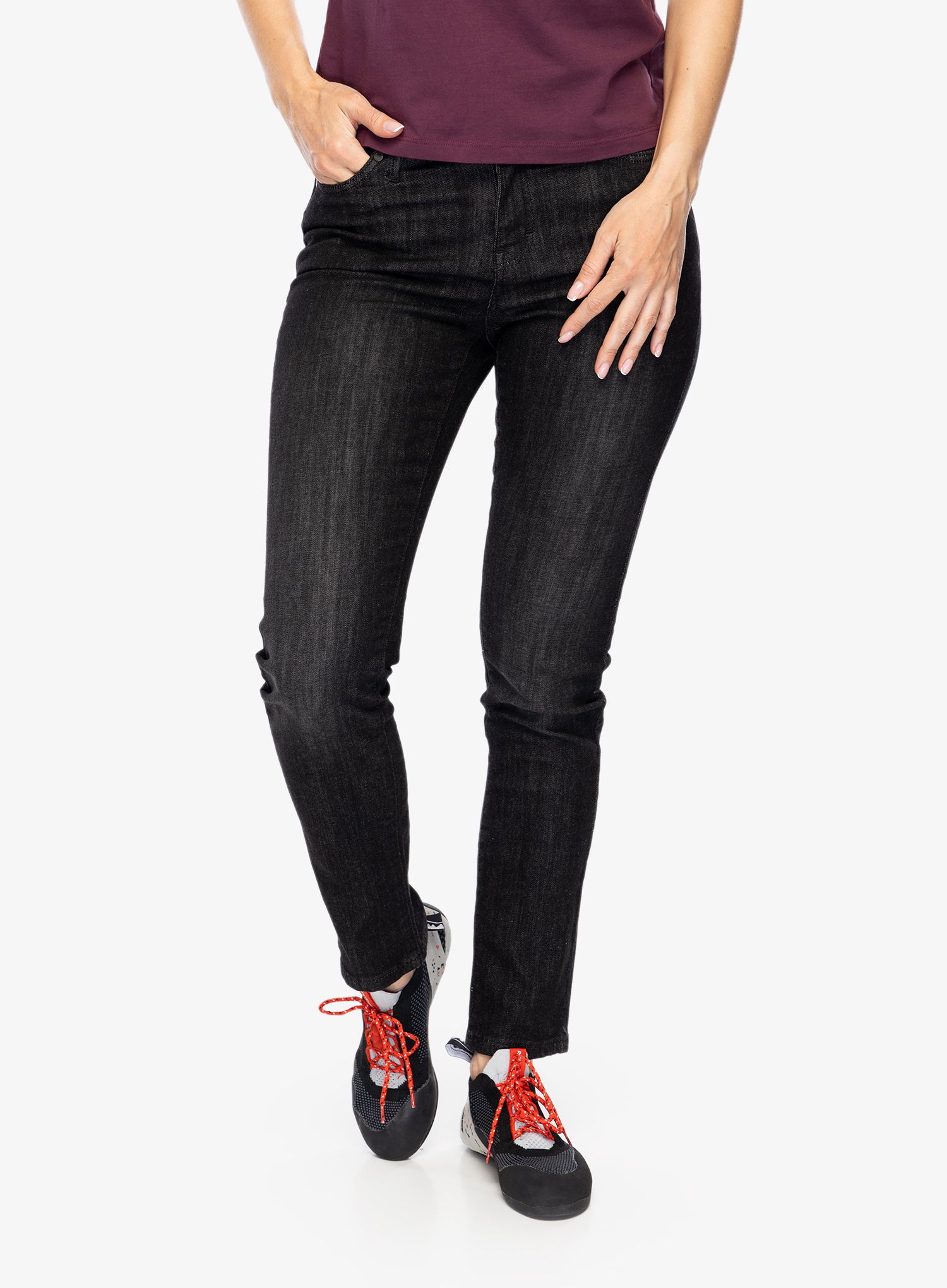 Ženske hlače Black Diamond Crag Denim - black