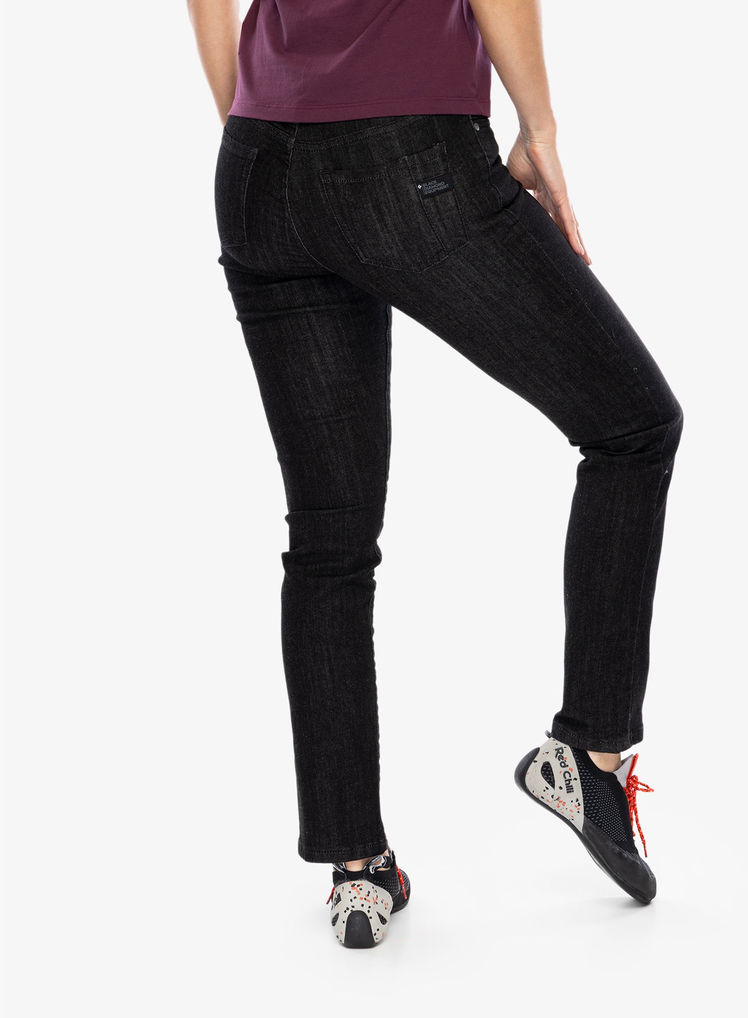 Ženske hlače Black Diamond Crag Denim - black