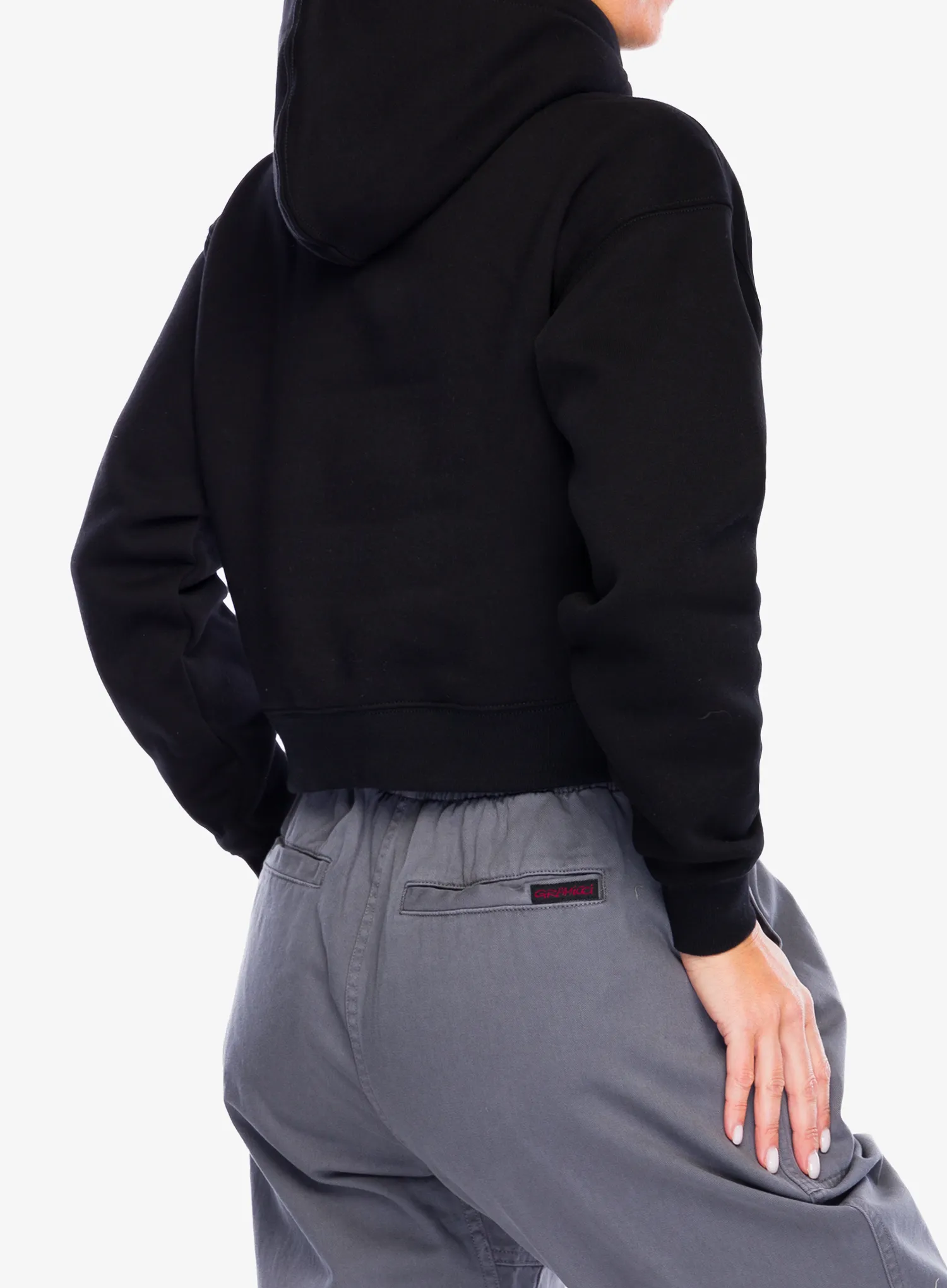 Ženska jopa s kapuco Black Diamond Crop Pullover Hoody - black