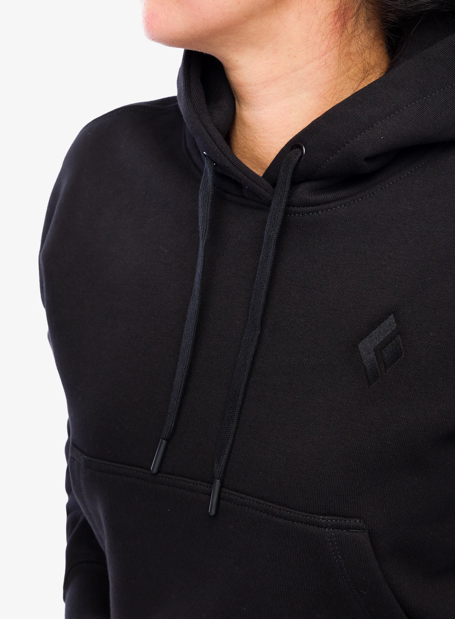 Ženska jopa s kapuco Black Diamond Crop Pullover Hoody - black