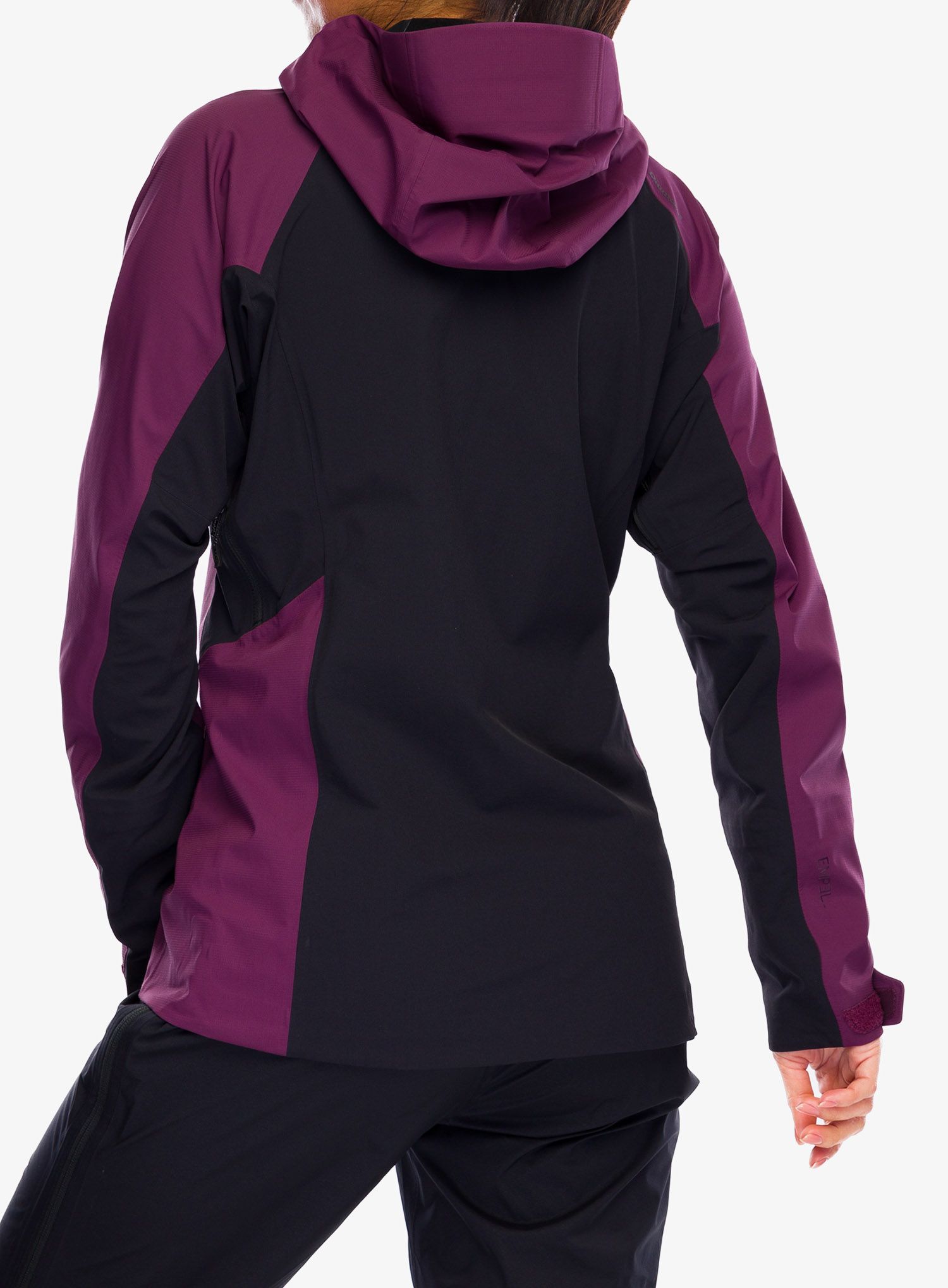 Ženska jakna Black Diamond Dawn Patrol Hybrid Shell - blackberry/black