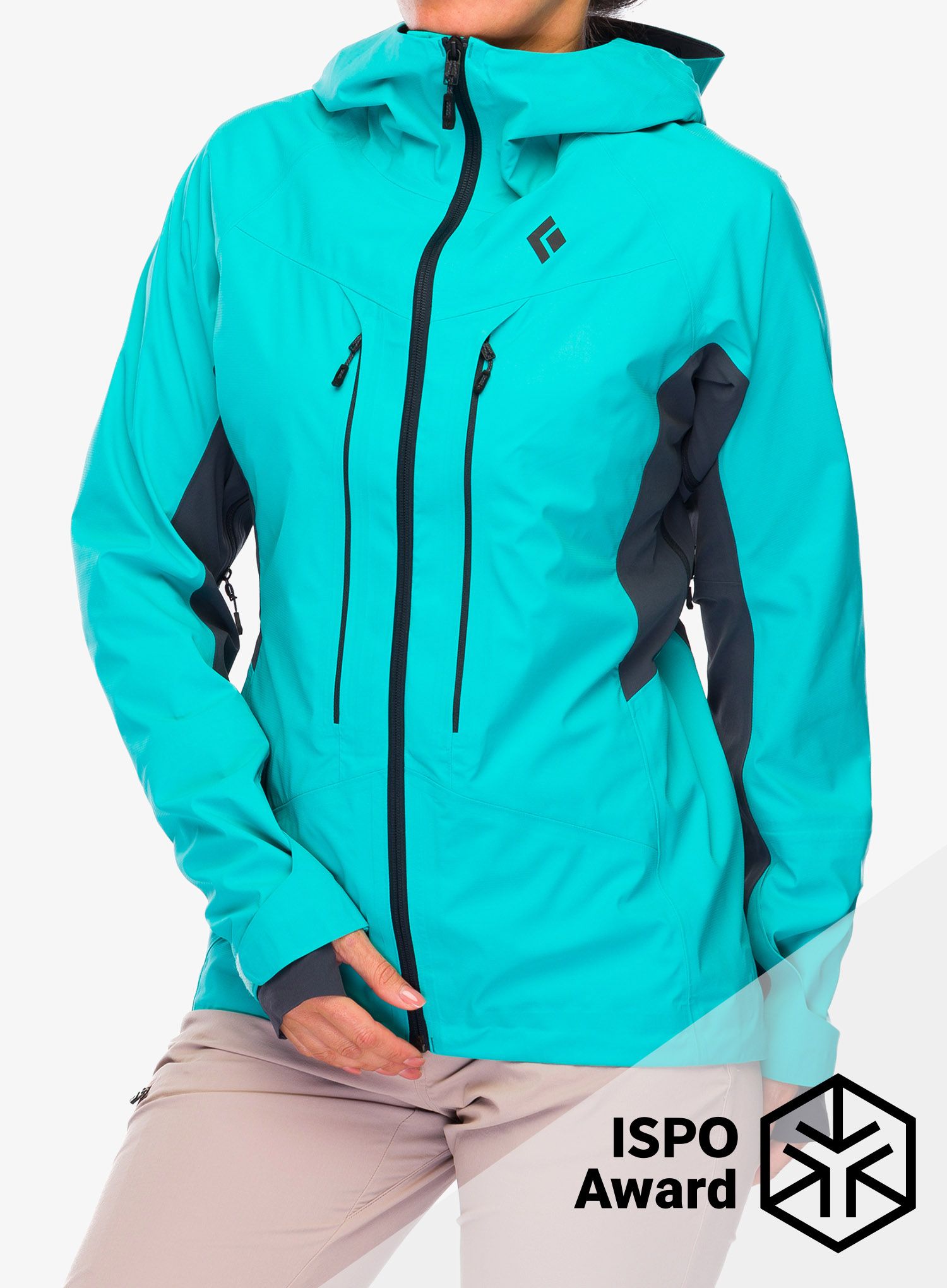 Ženska jakna Black Diamond Dawn Patrol Hybrid Shell - dark patina