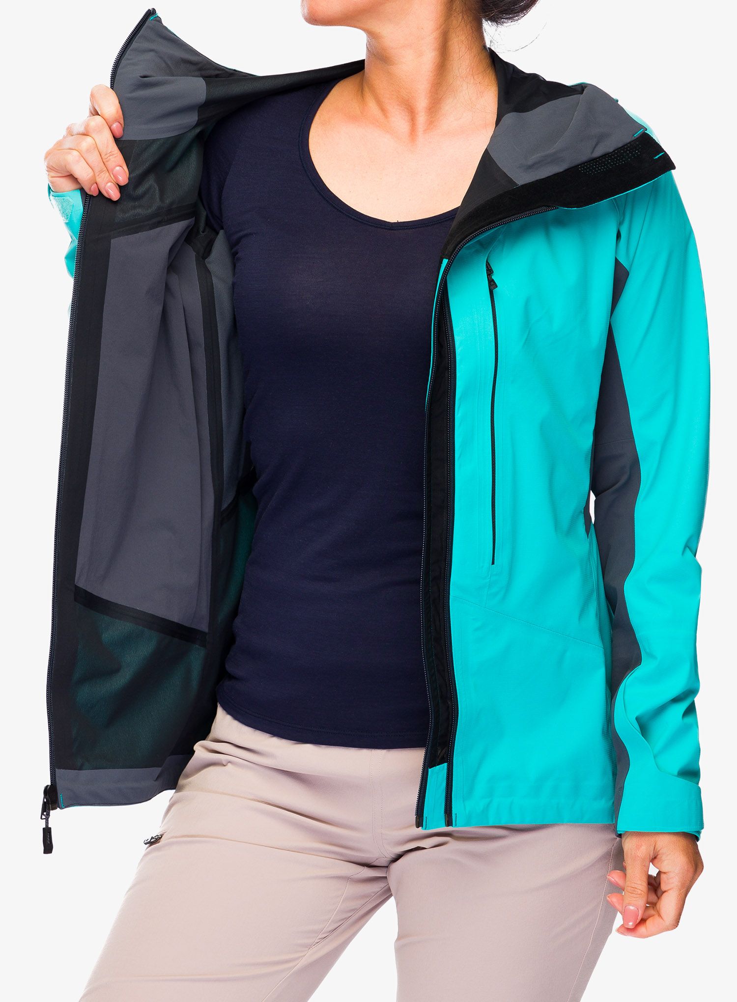 Ženska jakna Black Diamond Dawn Patrol Hybrid Shell - dark patina
