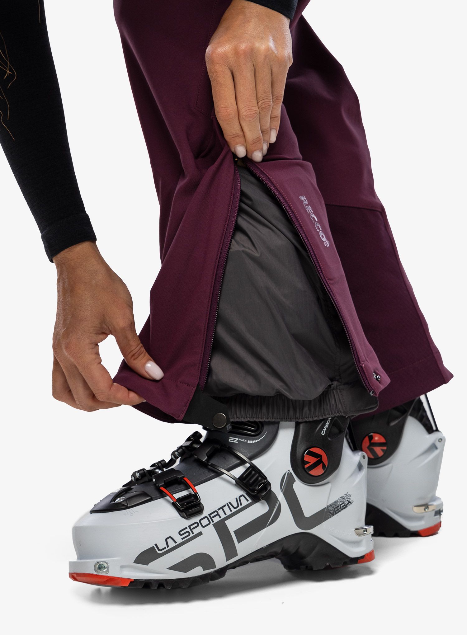 Ženske hlače za turno smučanje Black Diamond Dawn Patrol Pants - blackberry