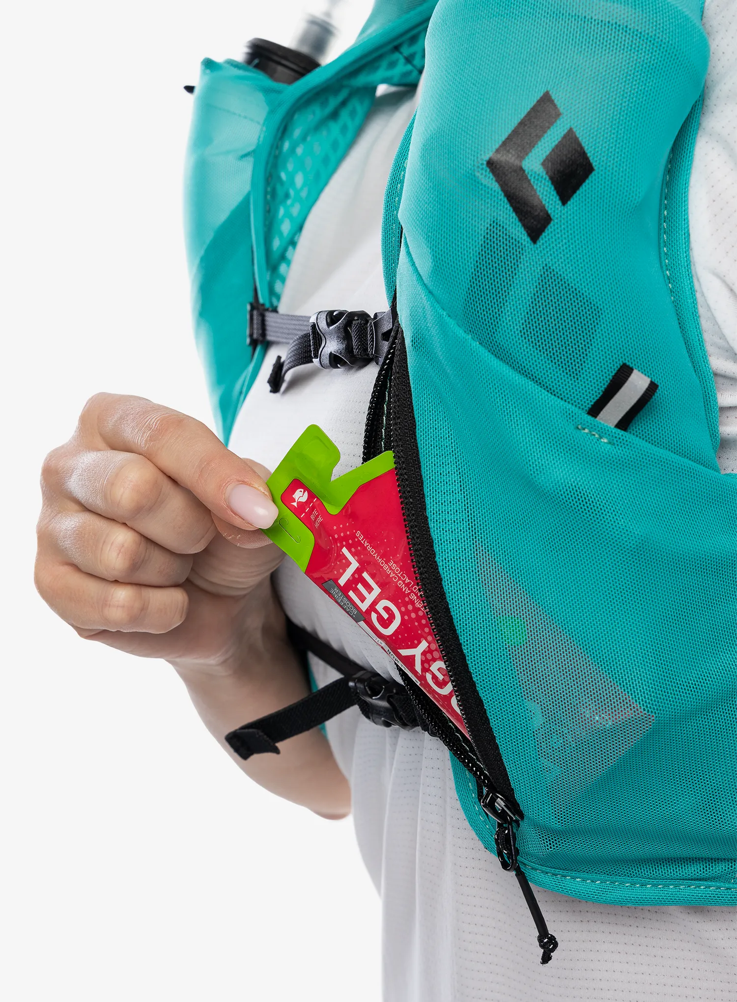 Ženski tekaški brezrokavnik Black Diamond Distance 4 Hydration Vest - dark patina/patina