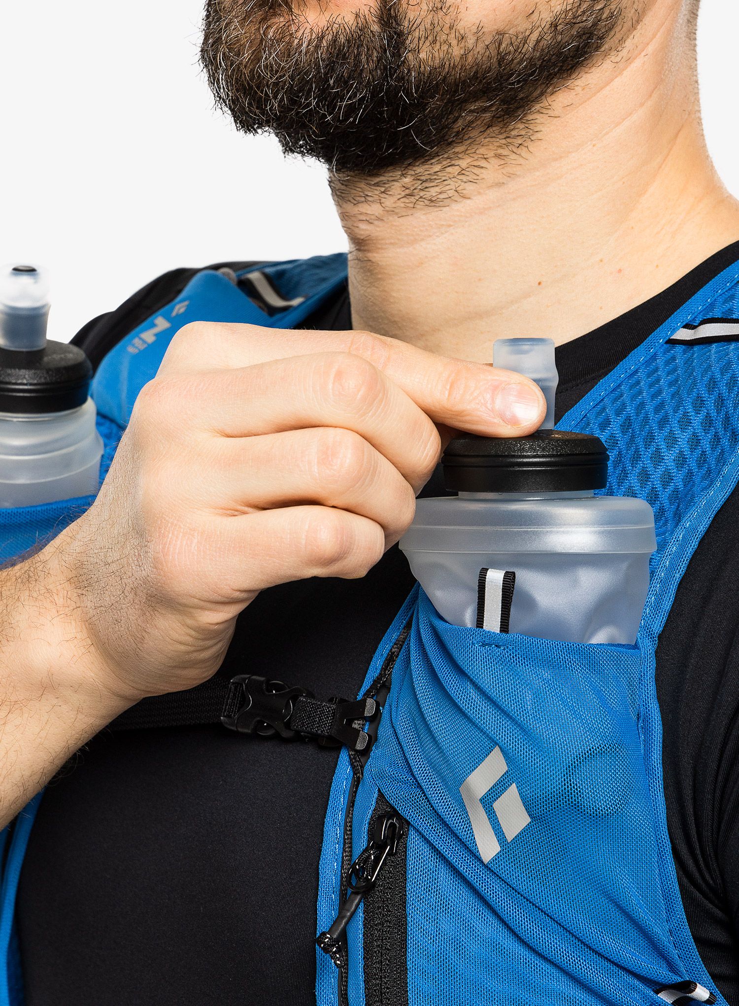 Tekaški brezrokavnik Black Diamond Distance 4 Hydration Vest - ultra blue