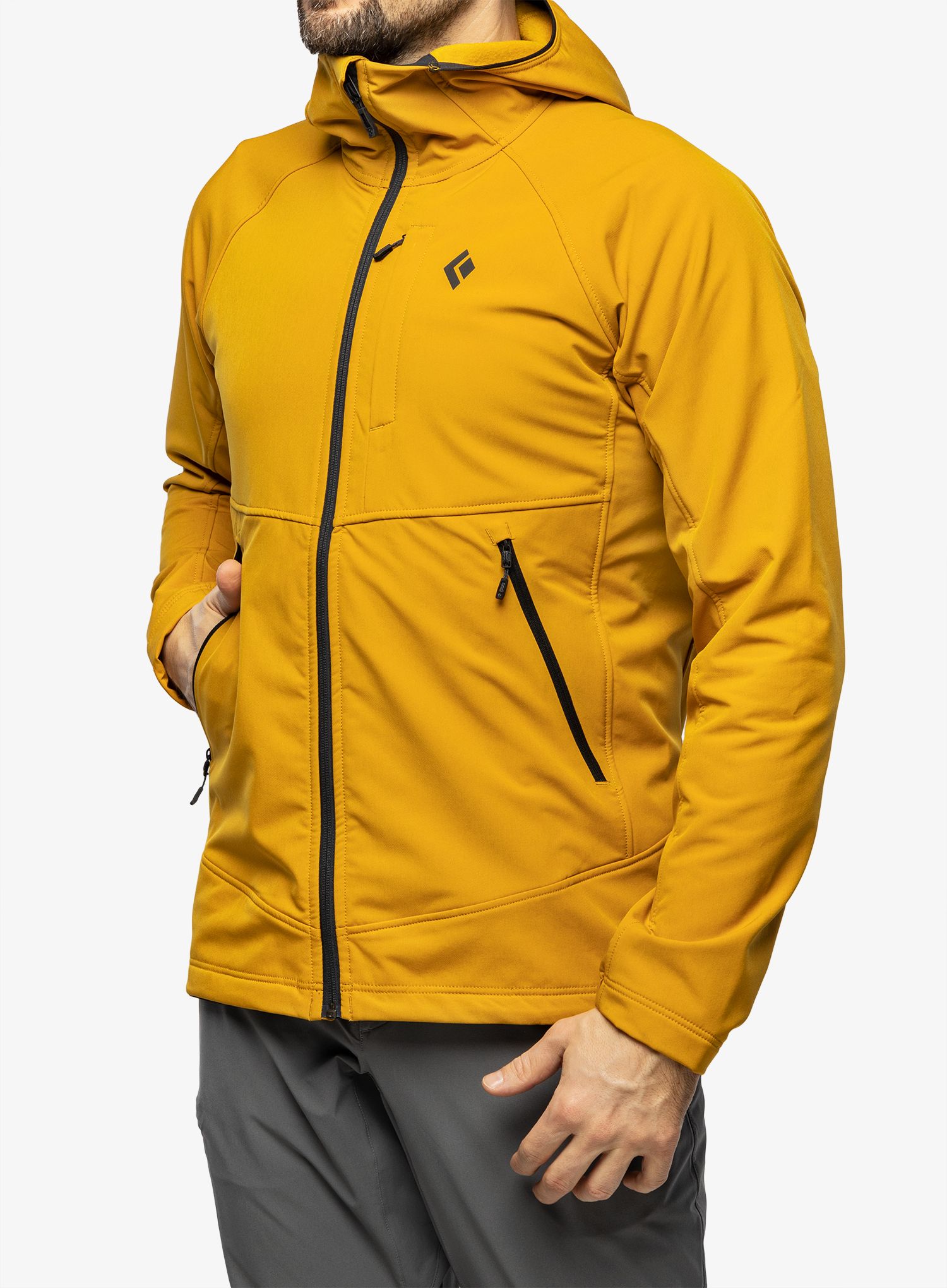 Softshell jakna Black Diamond Element Hoody - amber