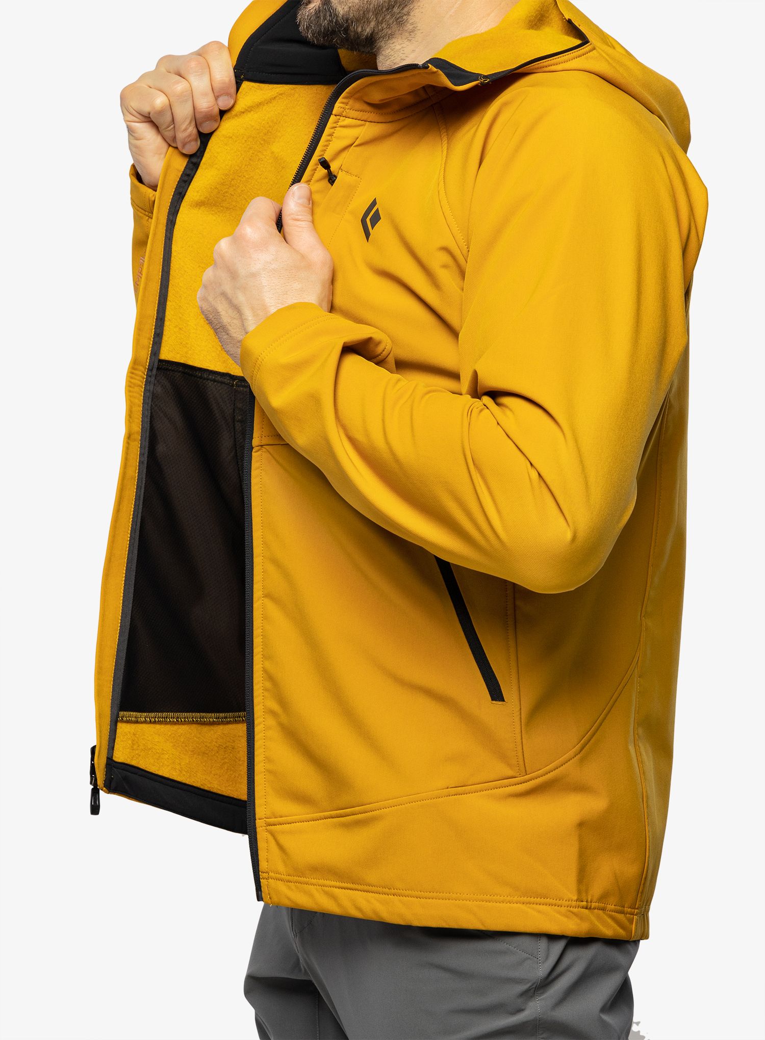 Softshell jakna Black Diamond Element Hoody - amber