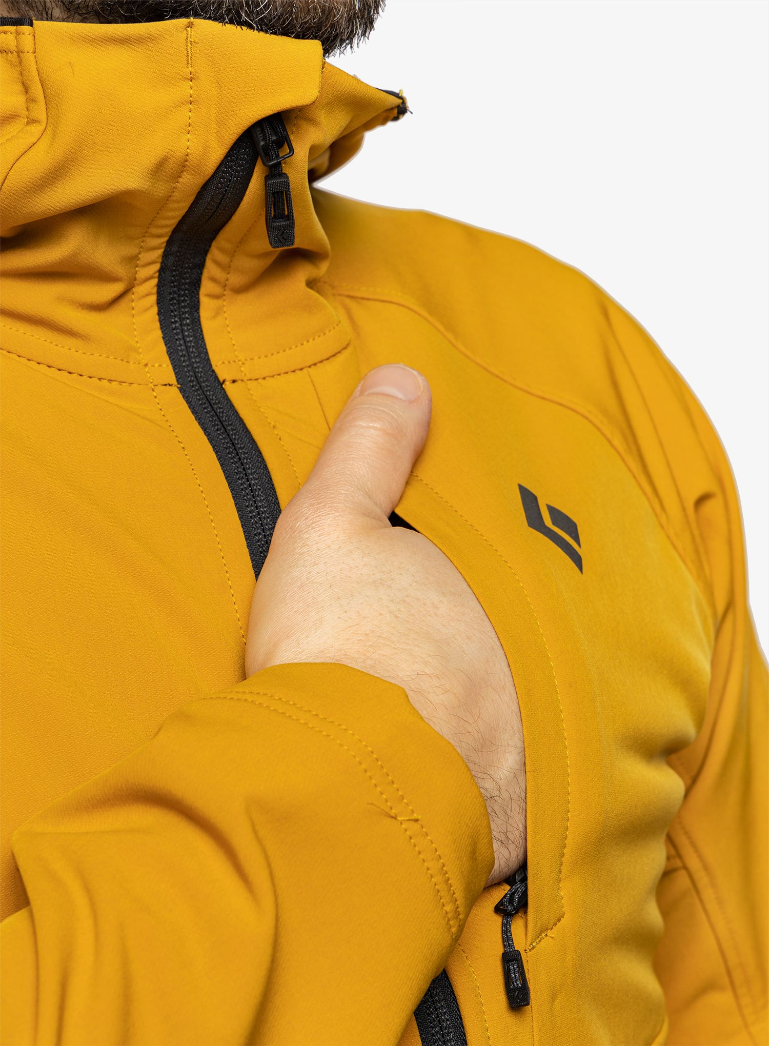 Softshell jakna Black Diamond Element Hoody - amber