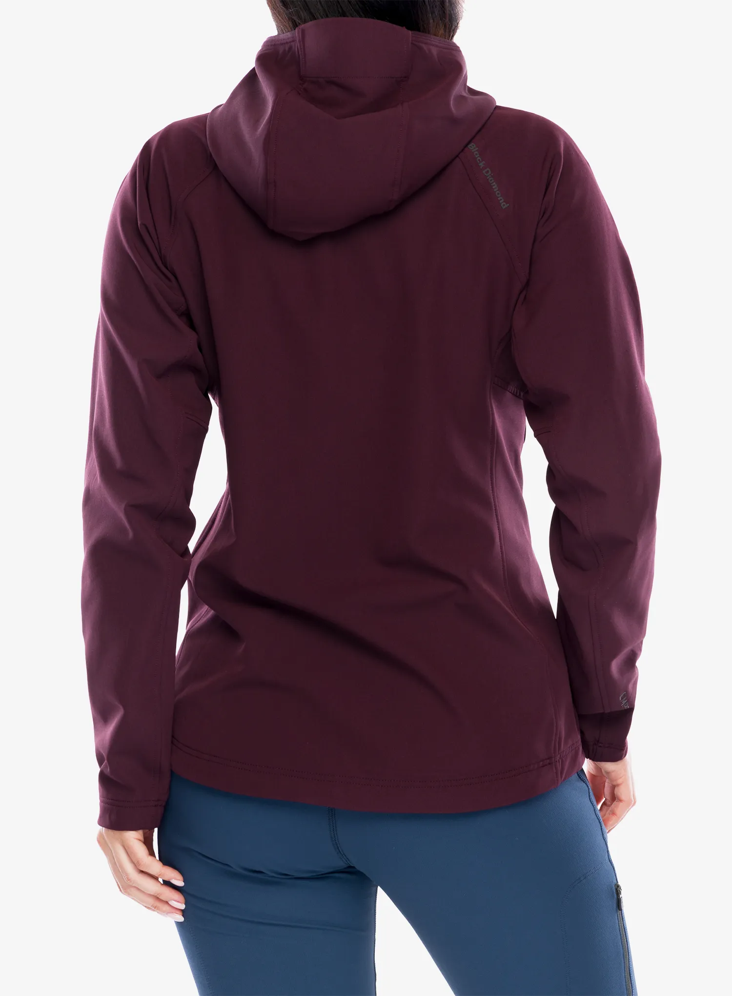 Ženska softshell jakna Black Diamond Element Hoody - bordeaux