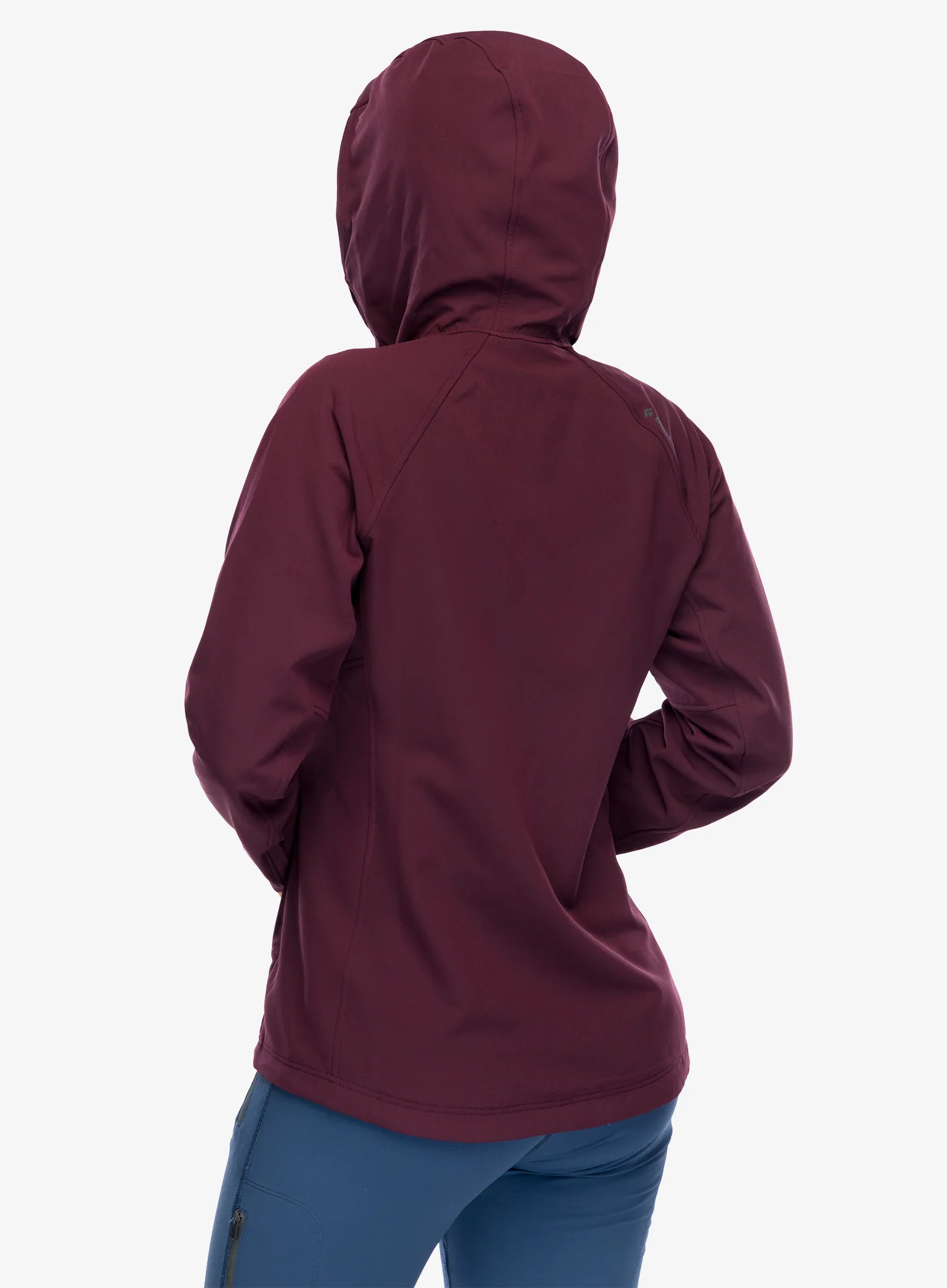 Ženska softshell jakna Black Diamond Element Hoody - bordeaux