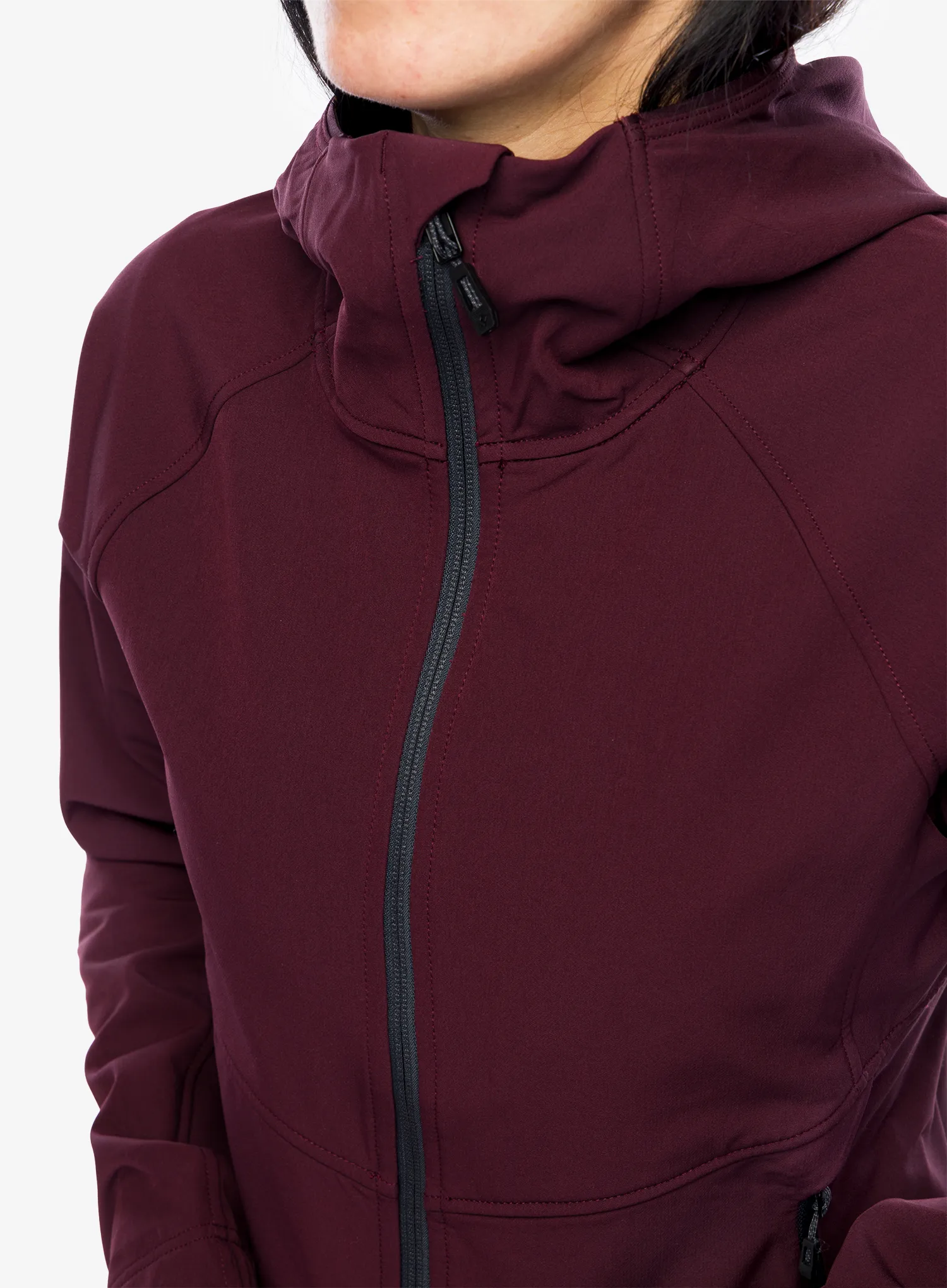 Ženska softshell jakna Black Diamond Element Hoody - bordeaux