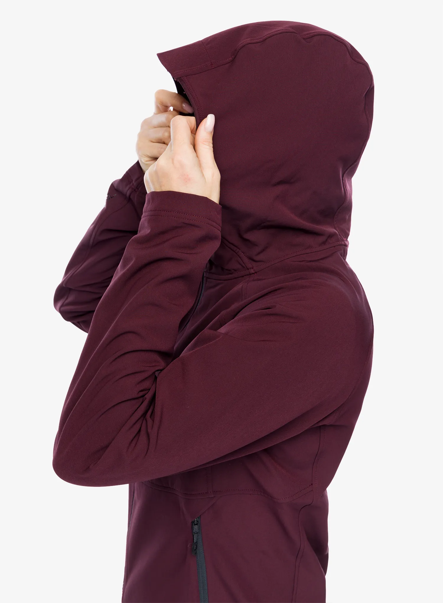 Ženska softshell jakna Black Diamond Element Hoody - bordeaux