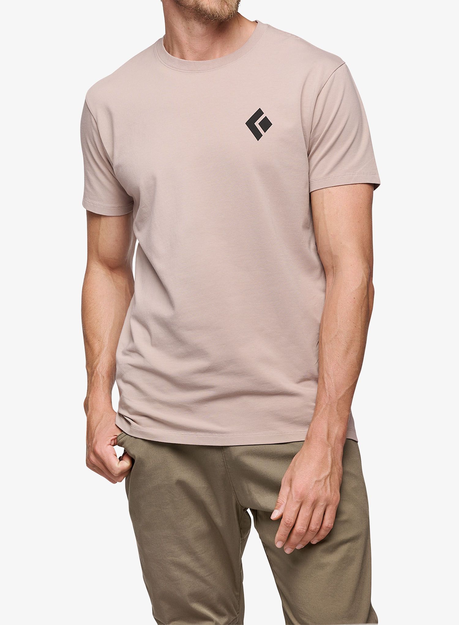 Bombažna majica Black Diamond Equipment For Alpinist Tee - pale mauve