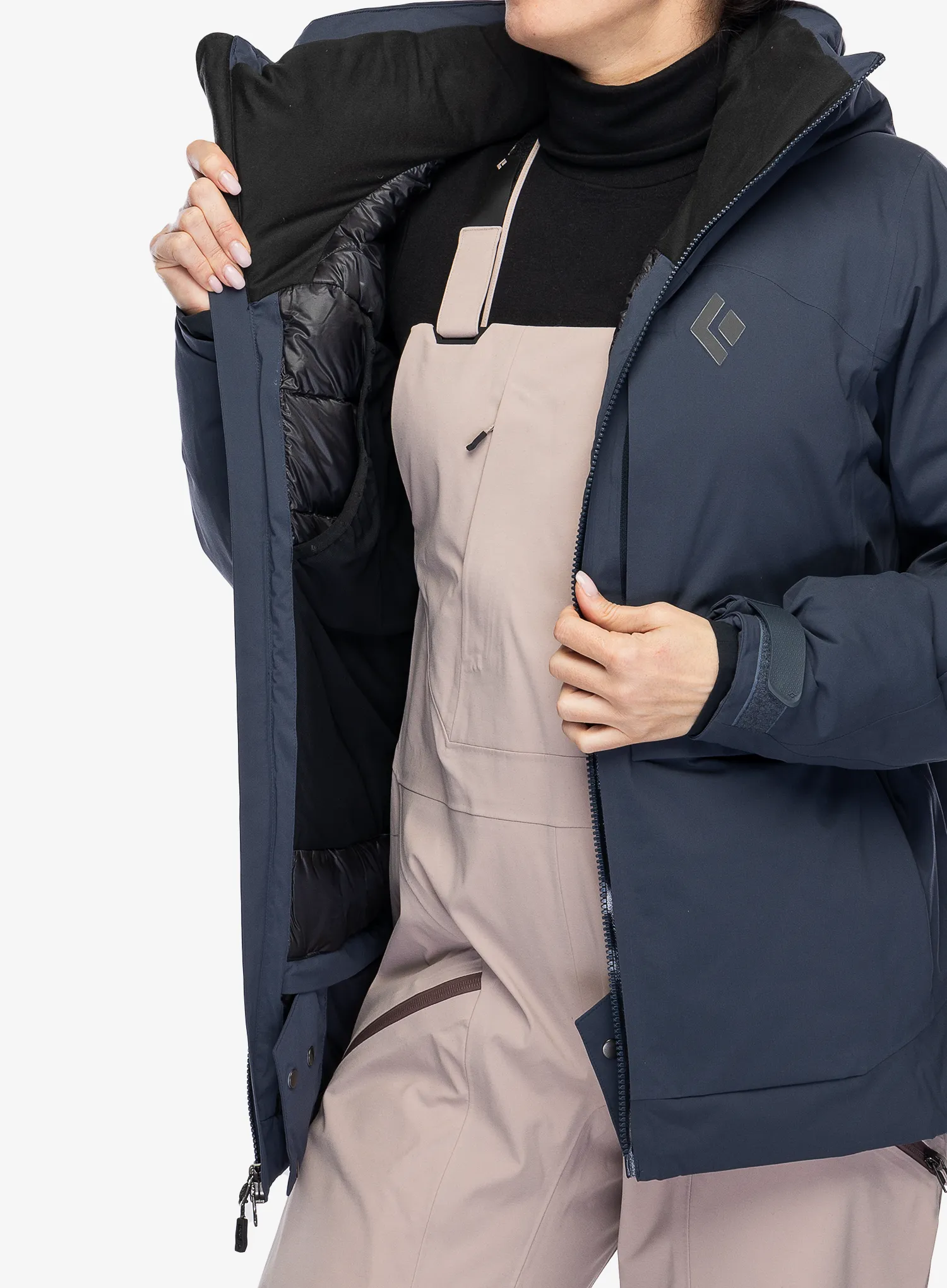 Ženska puhovka Black Diamond Factor Insulated Parka - charcoal