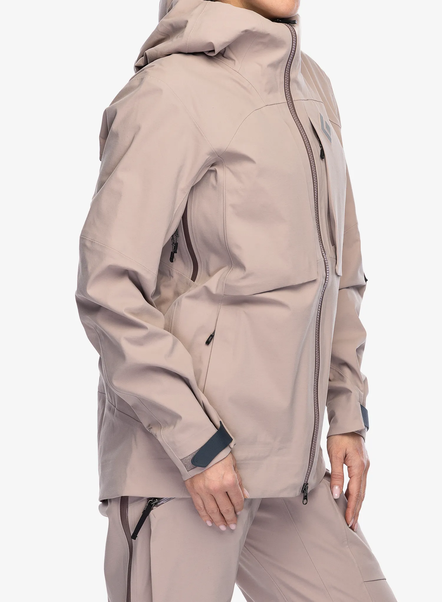 Ženska smučarska jakna Black Diamond Factor Shell - pale mauve