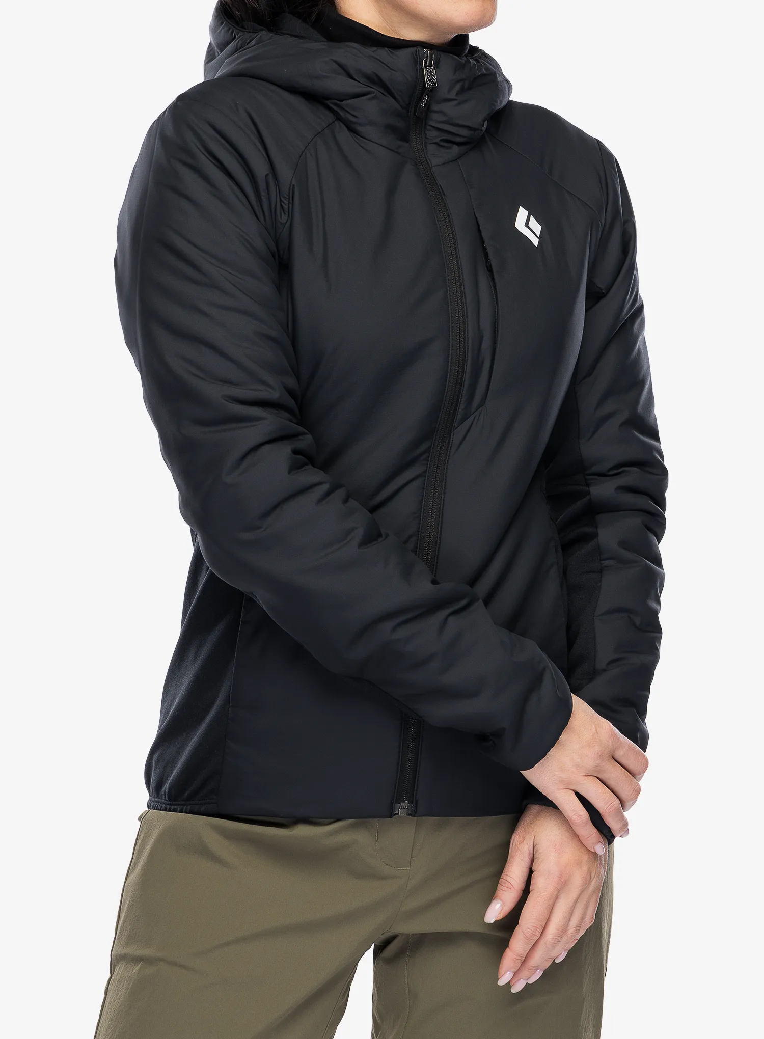 Ženska sintetična jakna Black Diamond First Light Hybrid Hoody - blck