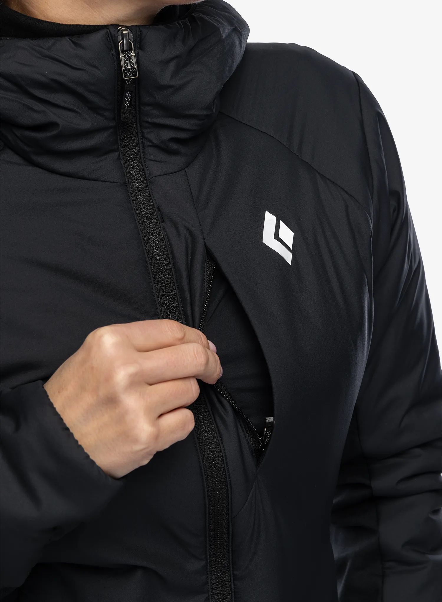 Ženska sintetična jakna Black Diamond First Light Hybrid Hoody - blck