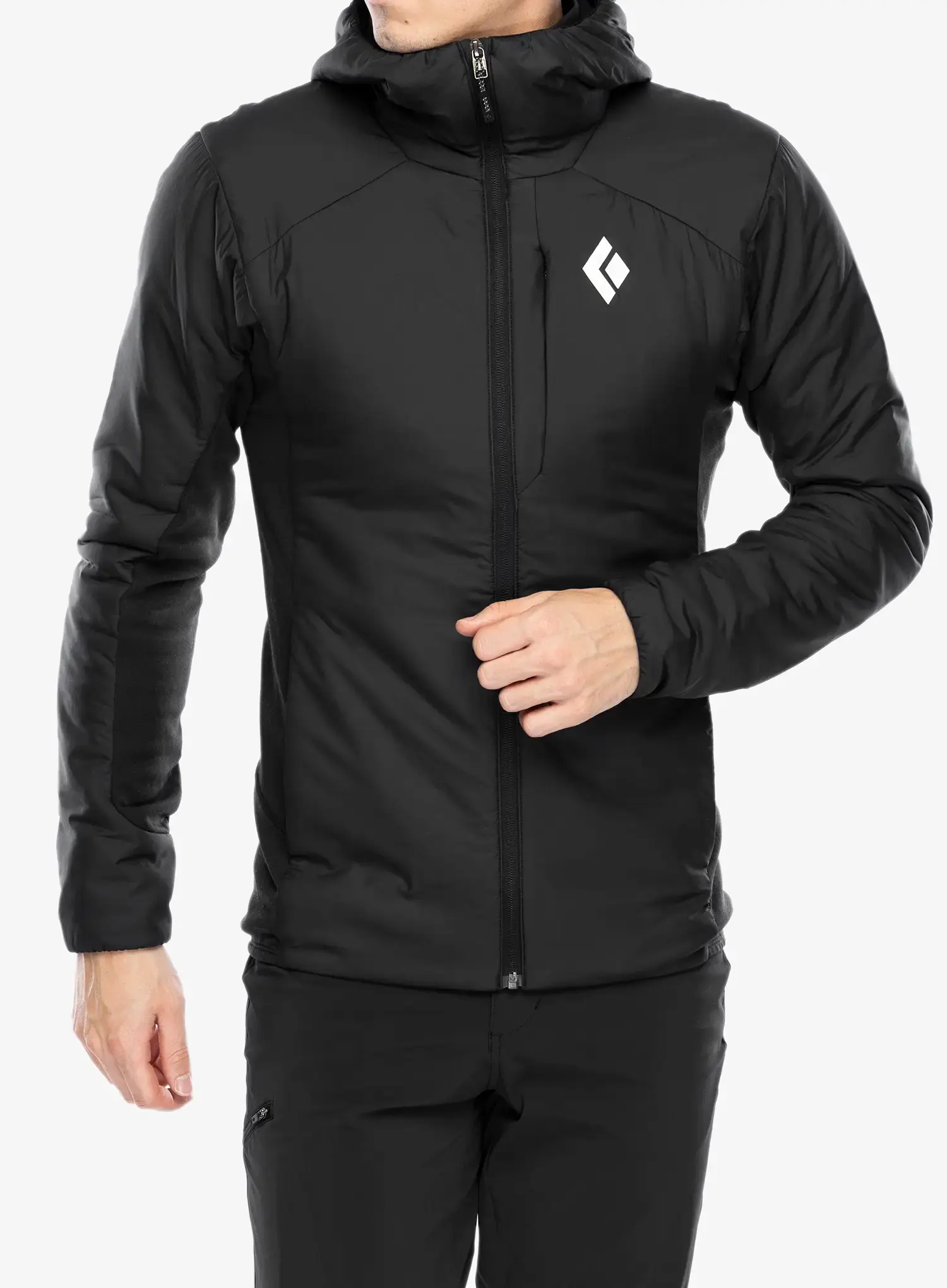 Sintetična jakna Black Diamond First Light Hybrid Hoody - blck/blck