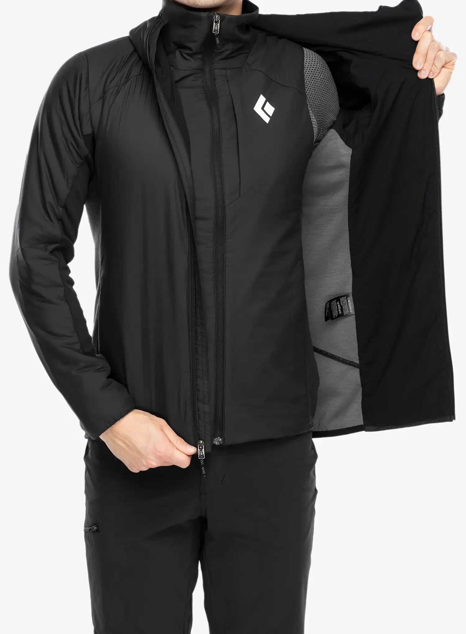 Sintetična jakna Black Diamond First Light Hybrid Hoody - blck/blck