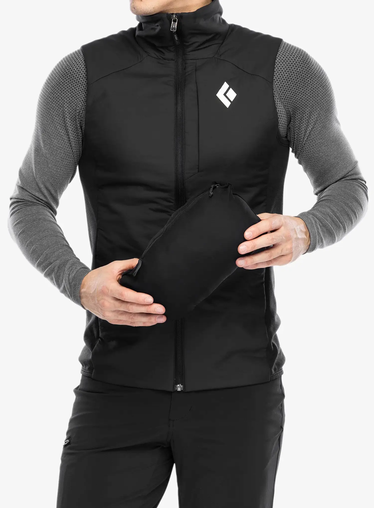 Sintetična jakna Black Diamond First Light Hybrid Hoody - blck/blck