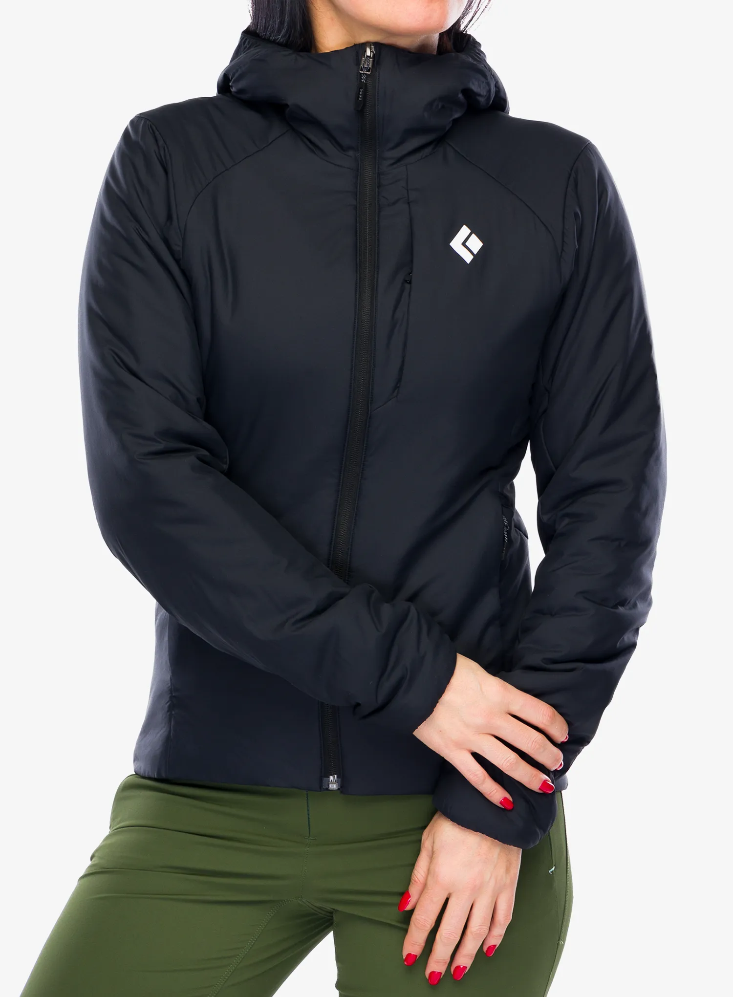 Ženska sintetična jakna Black Diamond First Light Stretch Hoody - blck