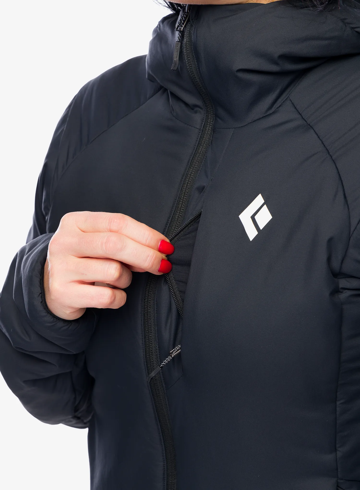 Ženska sintetična jakna Black Diamond First Light Stretch Hoody - blck