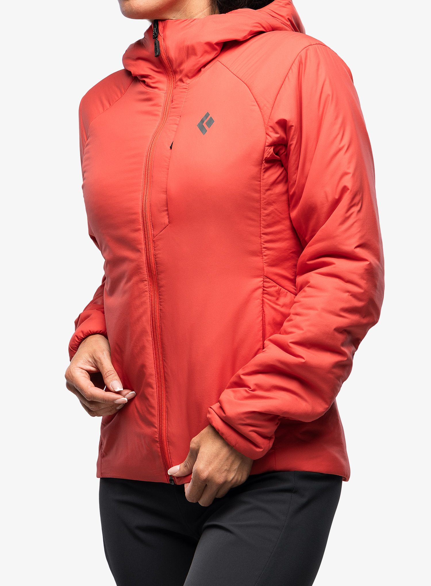 Ženska sintetična jakna Black Diamond First Light Stretch Hoody - coral red