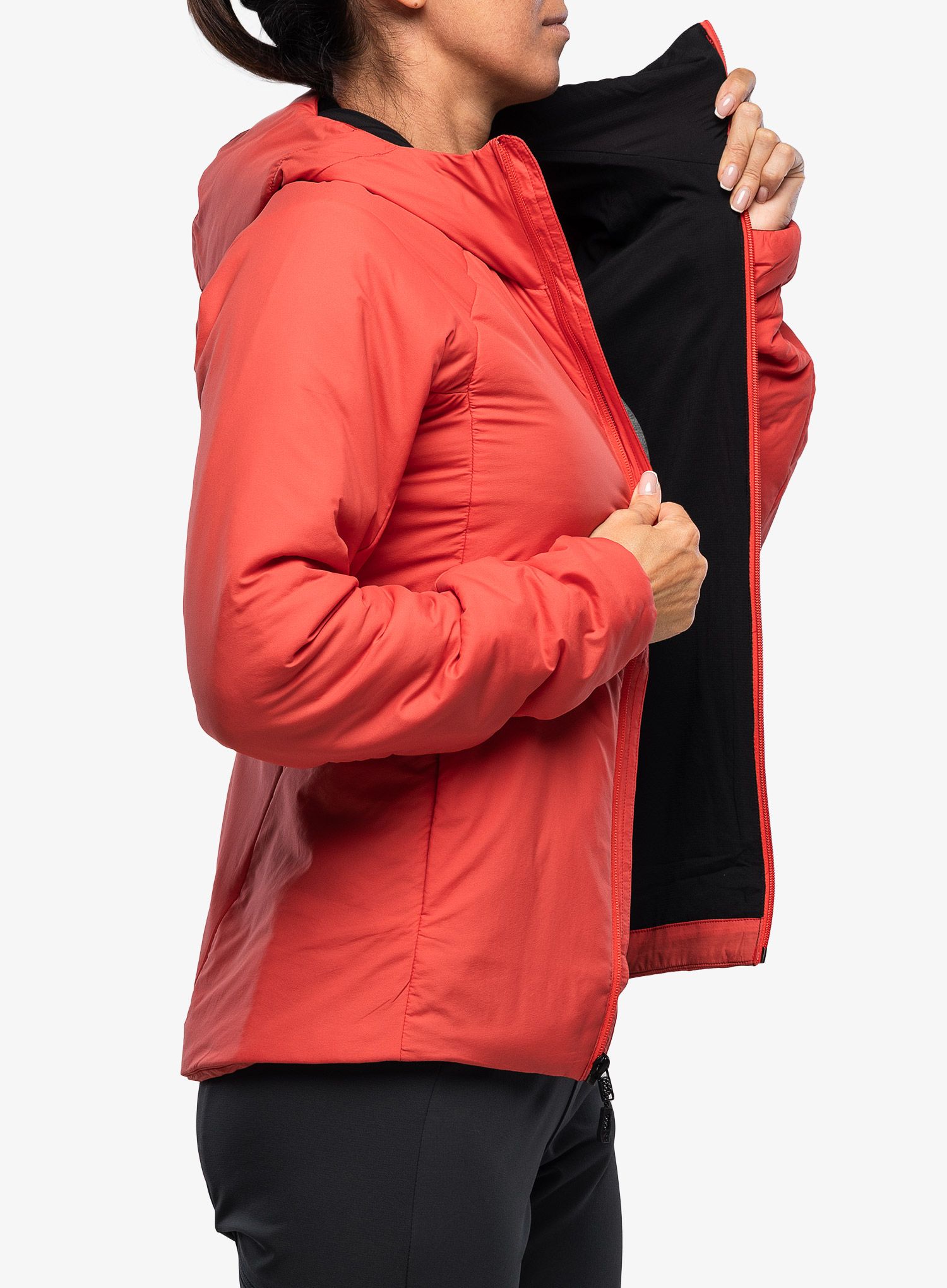 Ženska sintetična jakna Black Diamond First Light Stretch Hoody - coral red